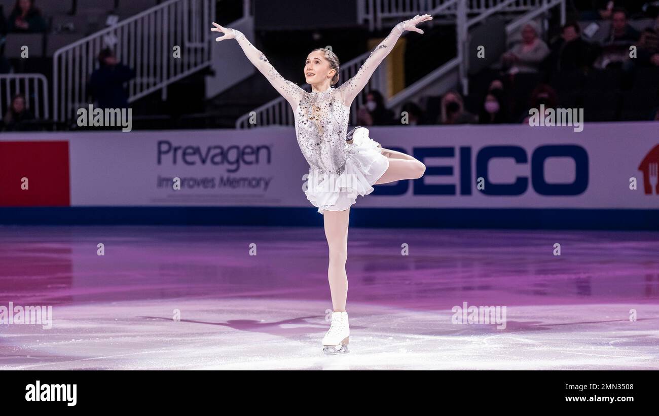 Women's gold medalist Isabeau Levito gave an entertaining performance