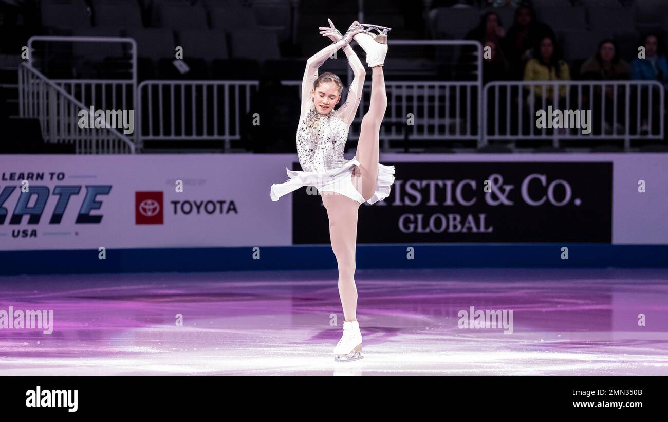 Women's gold medalist Isabeau Levito gave an entertaining performance