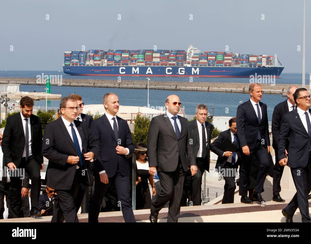 the-marco-polo-containers-ship-docks-off-marseille-as-guests-arrive