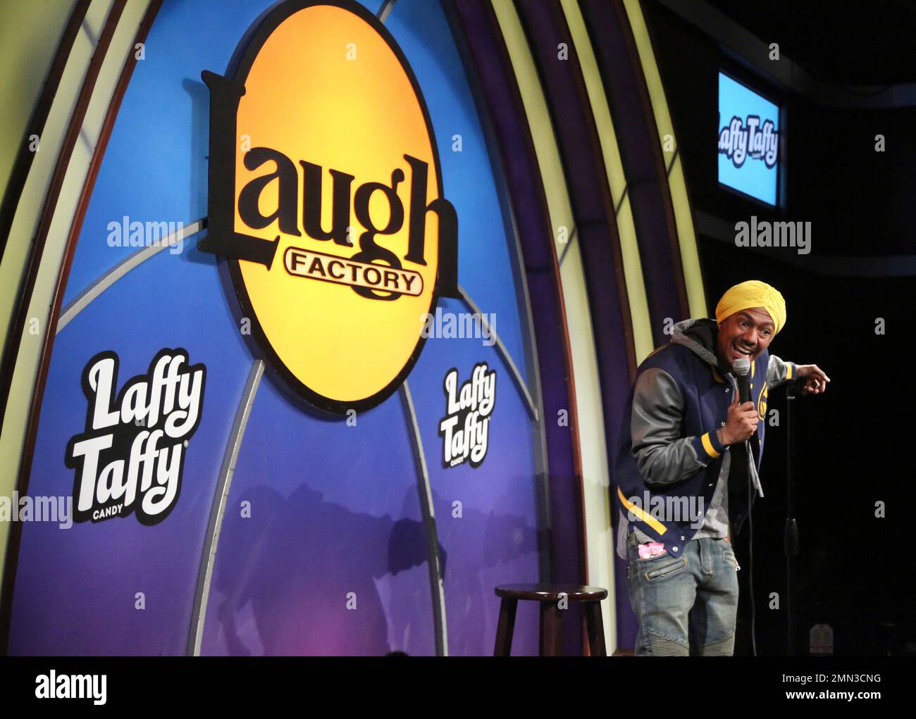 Nick Cannon hosts the Laffy Taffy Laugh Factory takeover where Laffy Taffy will name its first