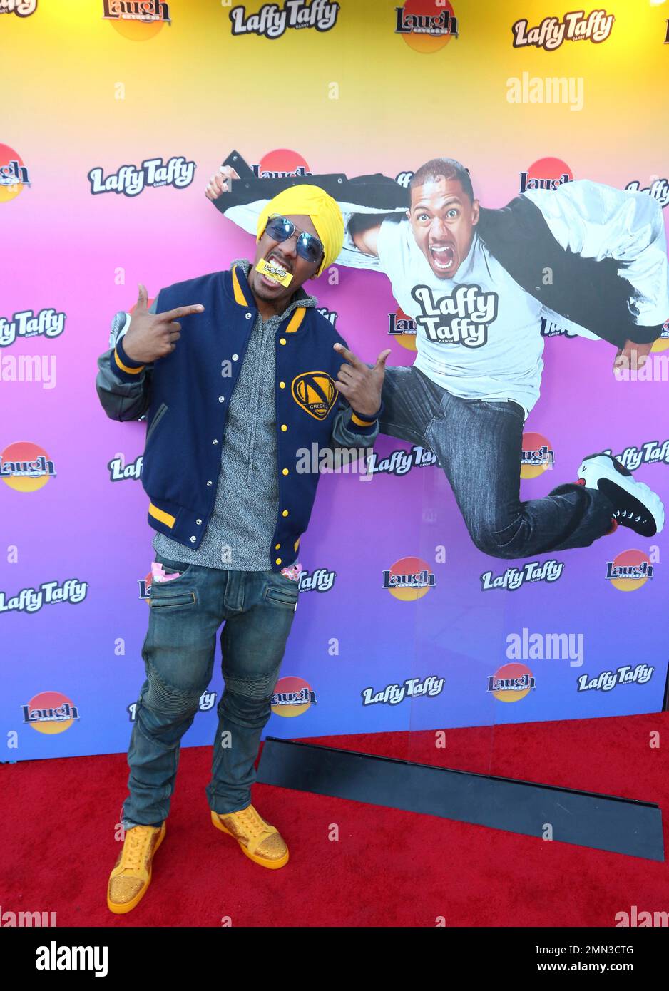 Nick Cannon before the Laffy Taffy comedy show at the worldfamous