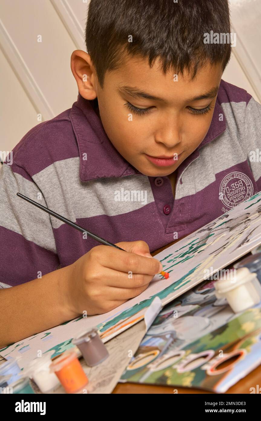 Young artist at art therapy session hires stock photography and images