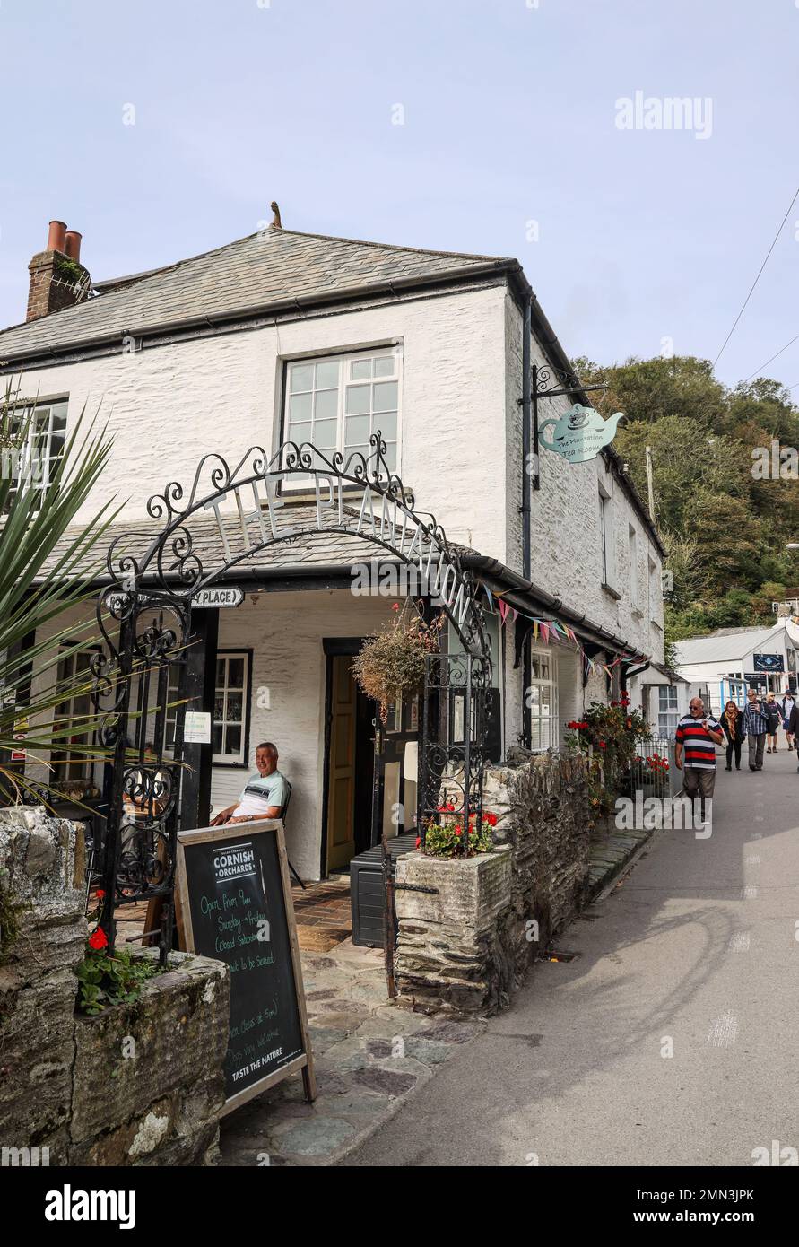 The Plantation tea room in the picturesque Cornish village of Polperro