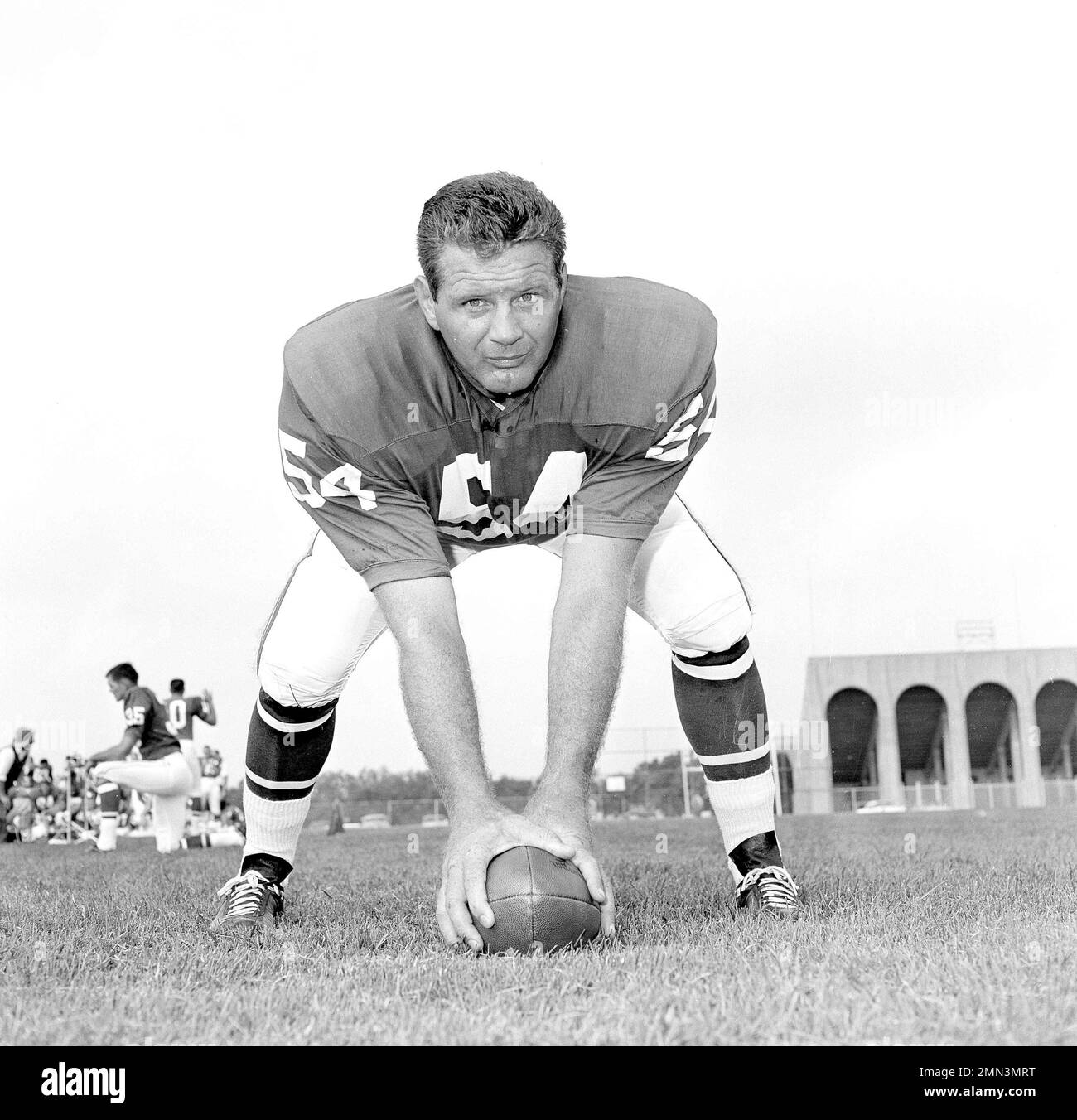 Jim Ringo, center for the Philadelphia Eagles, poses at the team's ...