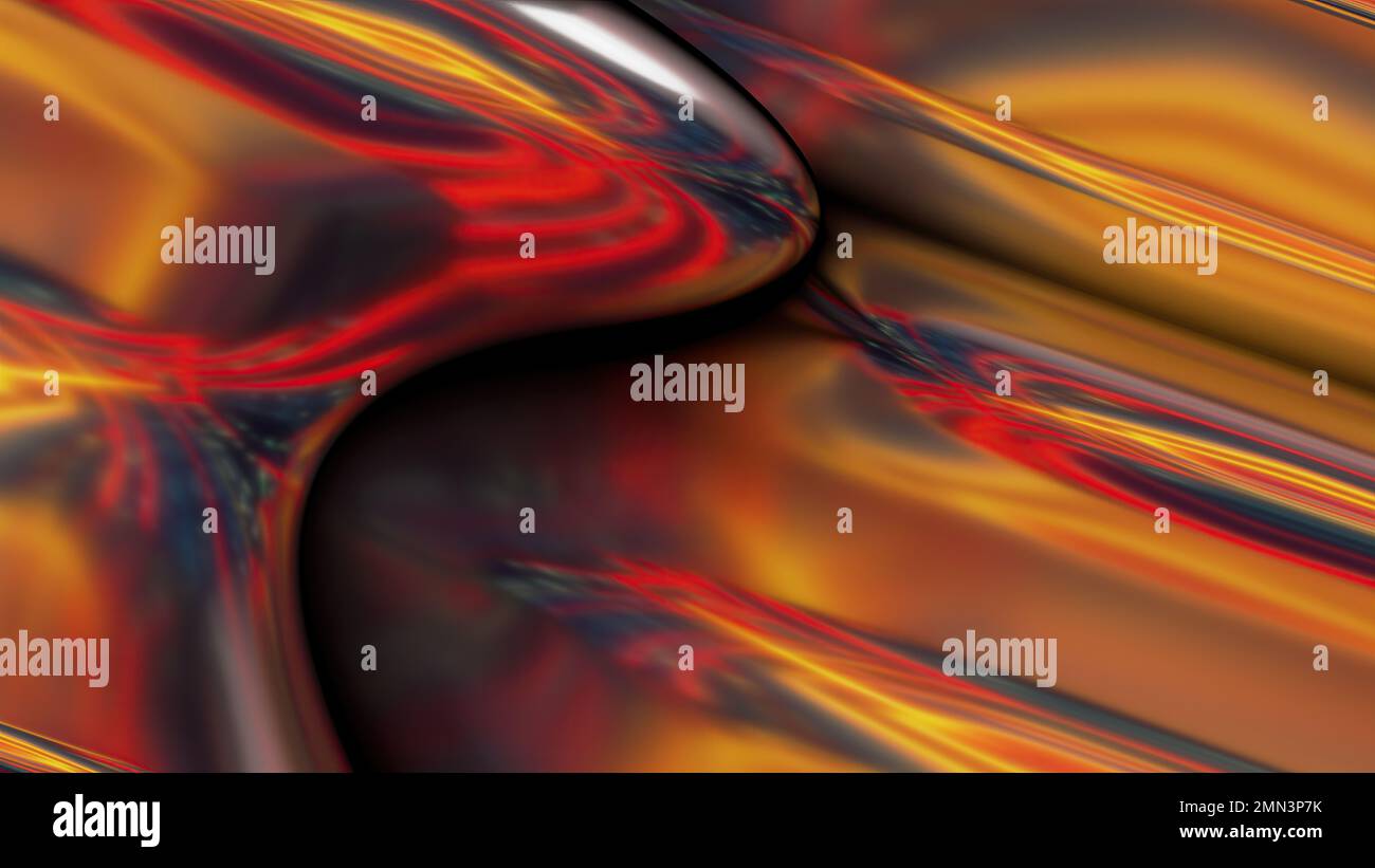 Elemental Tear Rendering fiery red organic watery swirling metallic texture zoomed abstract ...
