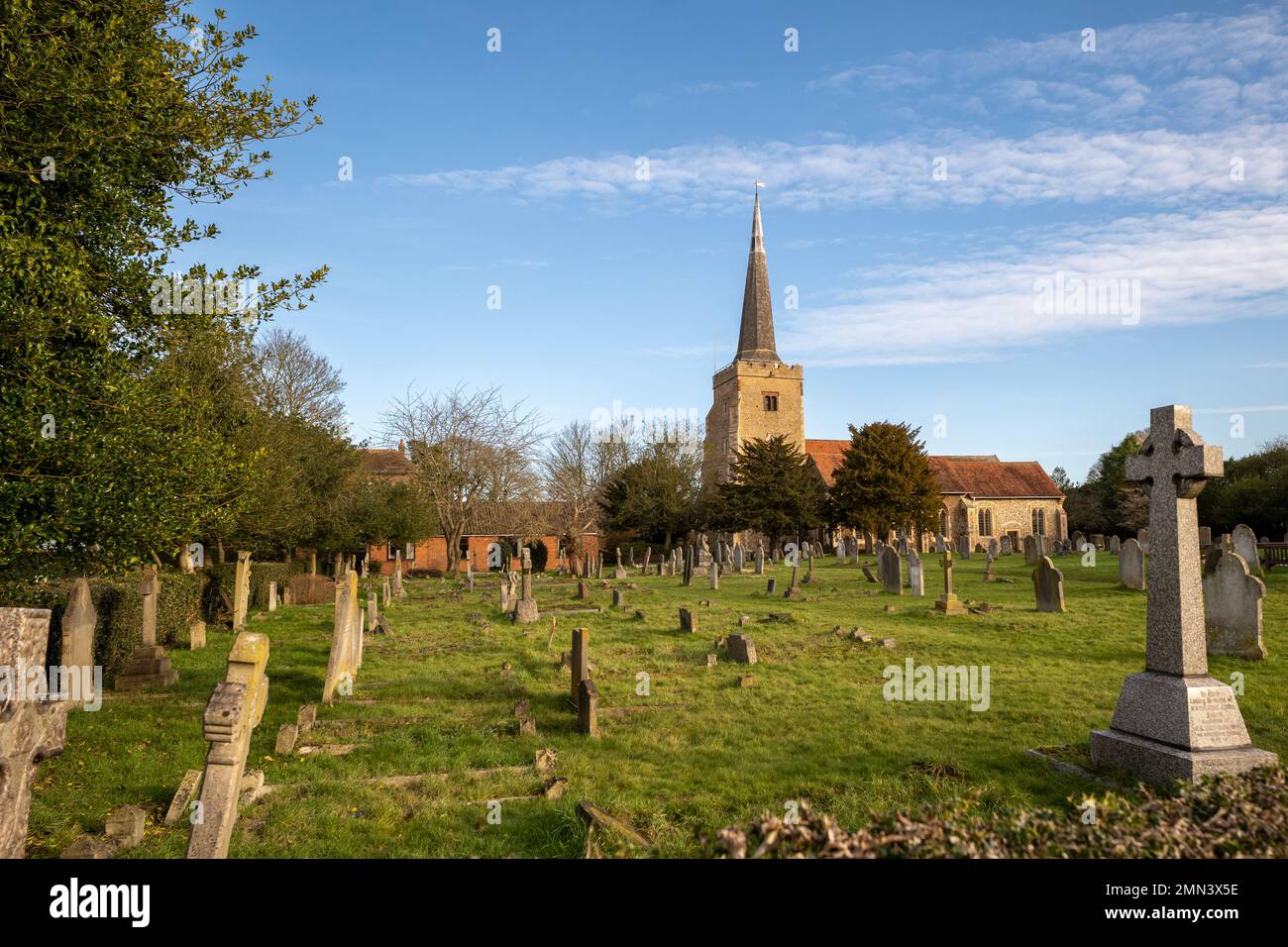 St John The Baptist Church, Danbury Stock Photo Alamy