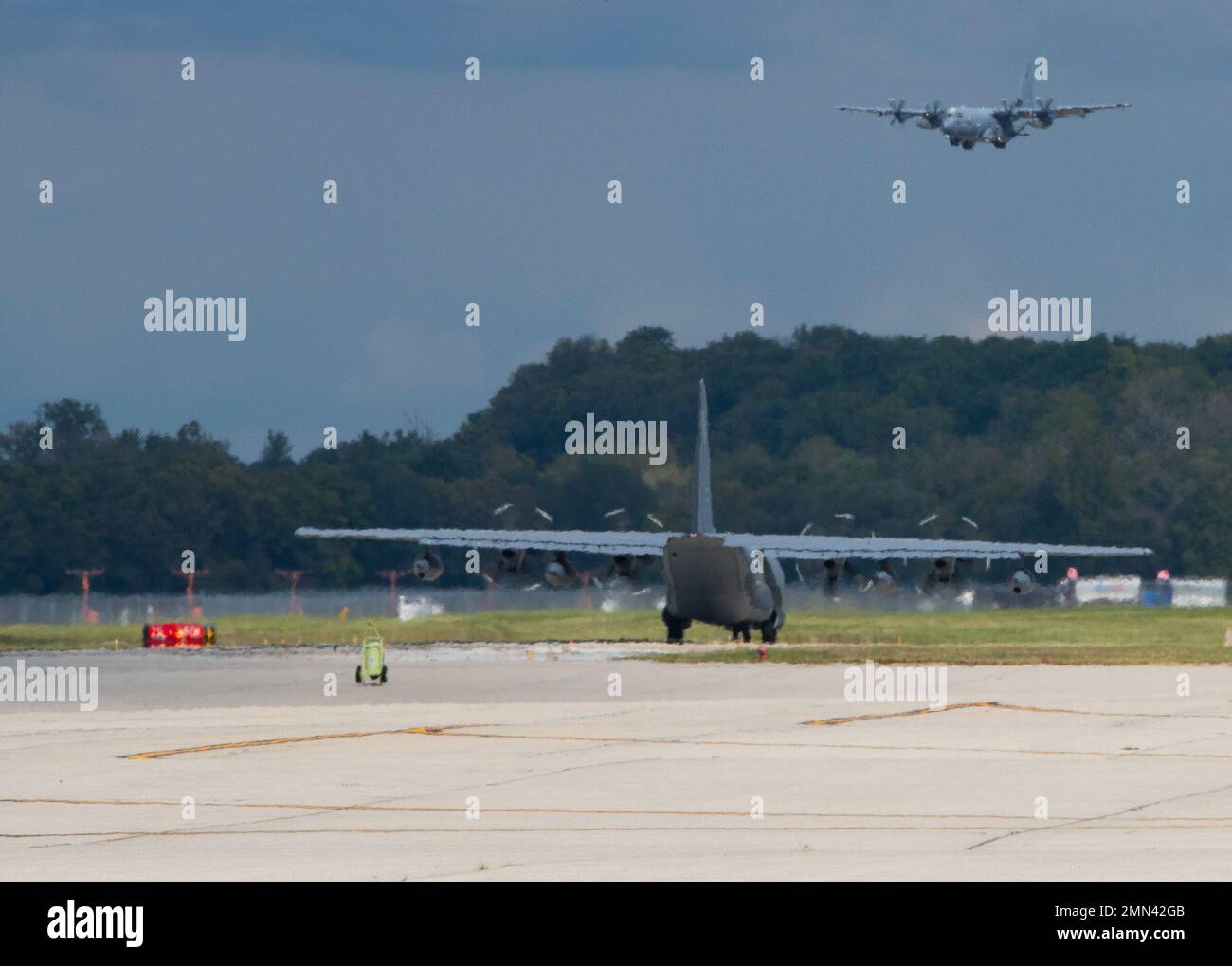 MC130H Combat Talon II aircraft from Hurlburt Field, Florida, arrive