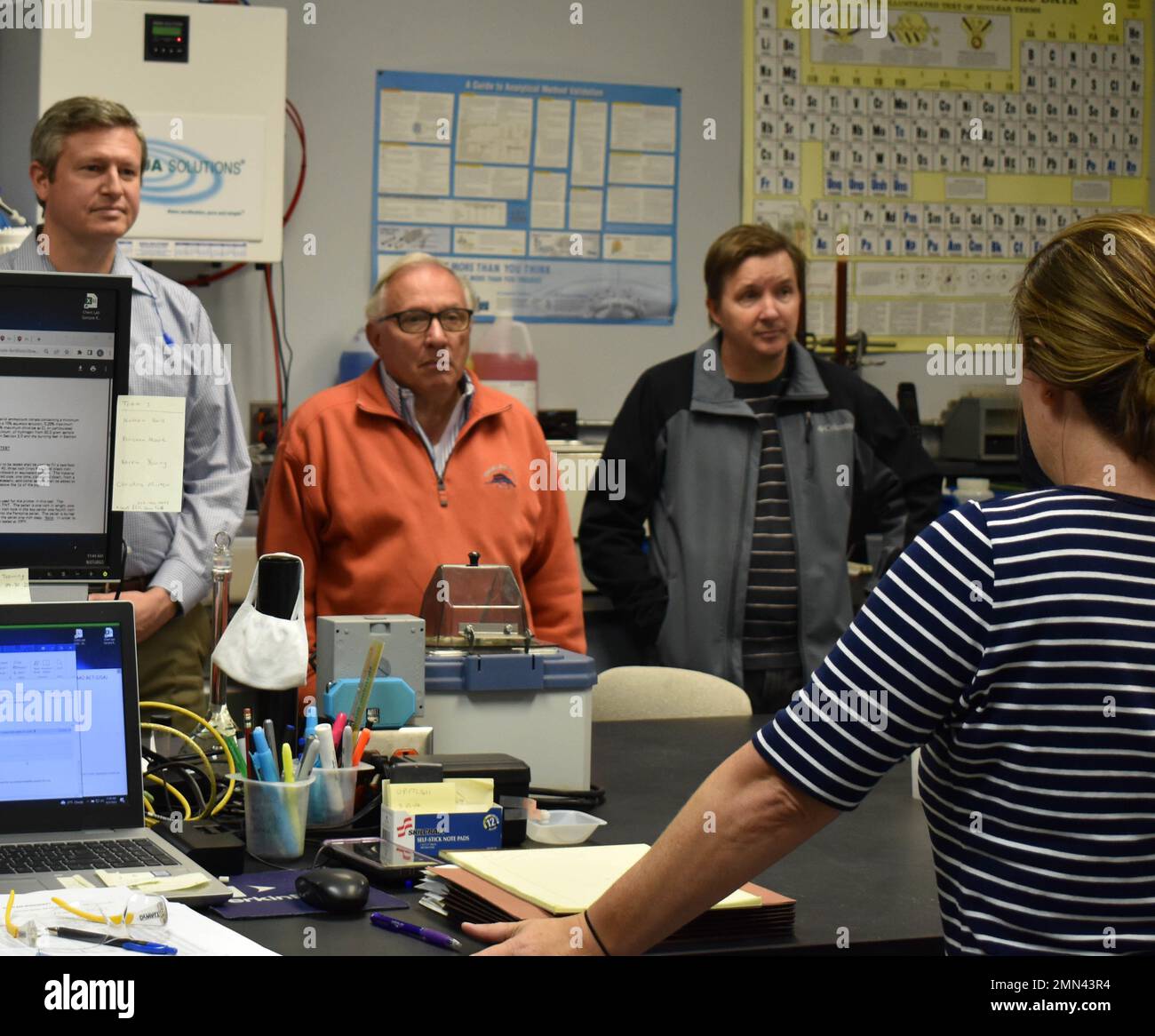 Crane army ammunition activity recently welcomed representatives from