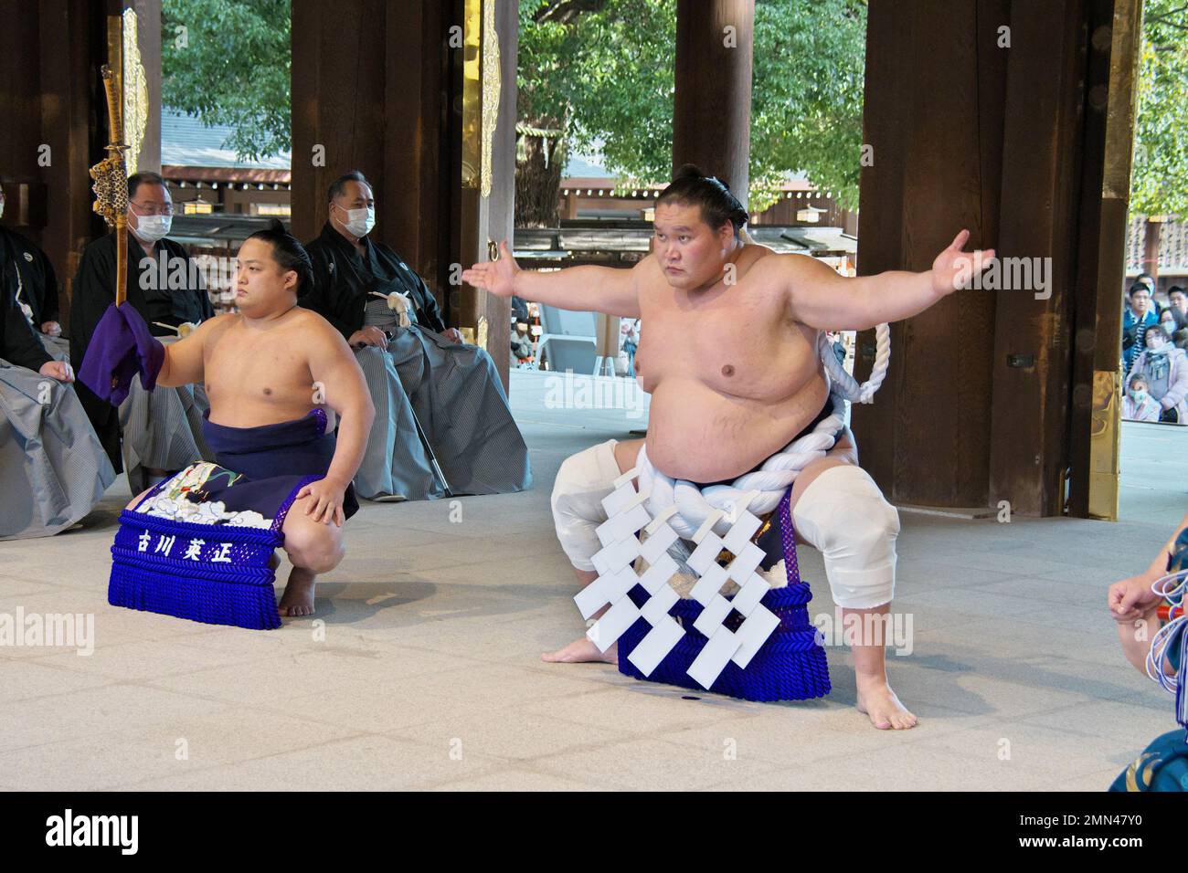 Tokyo, Japan. 30th Jan, 2023. Grand sumo champion Yokozuna Terunofuji