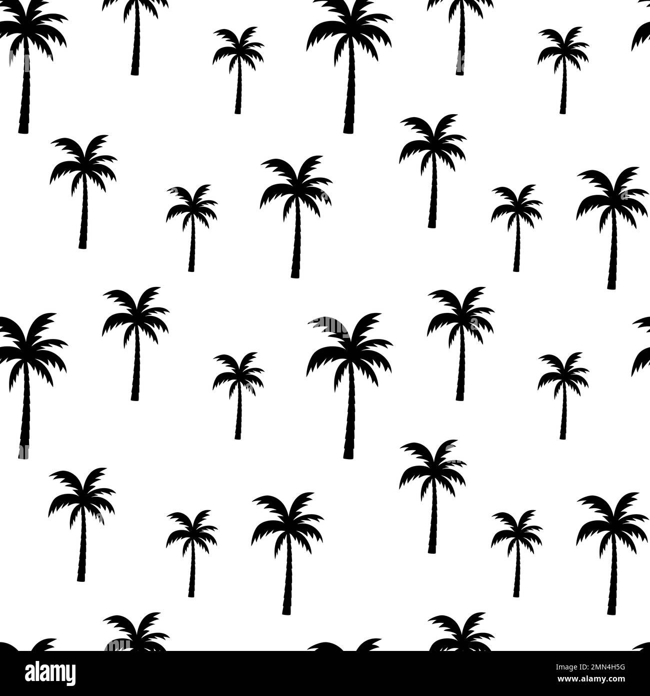 Palm tree pattern seamless in simple vector illustration style Stock Vector