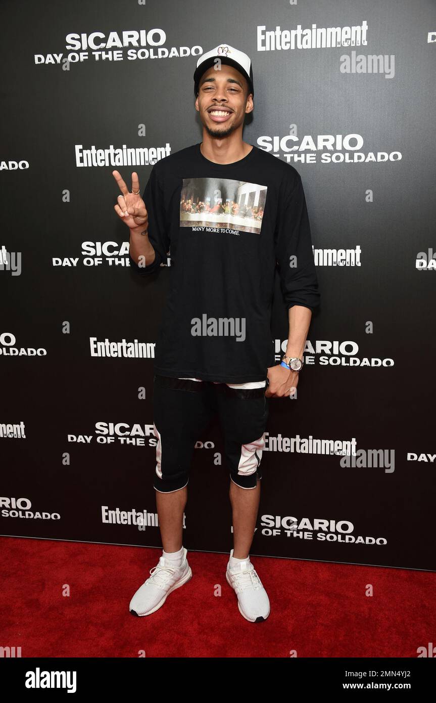 Rapper Easter Sunday attends a special screening of Columbia Pictures ...