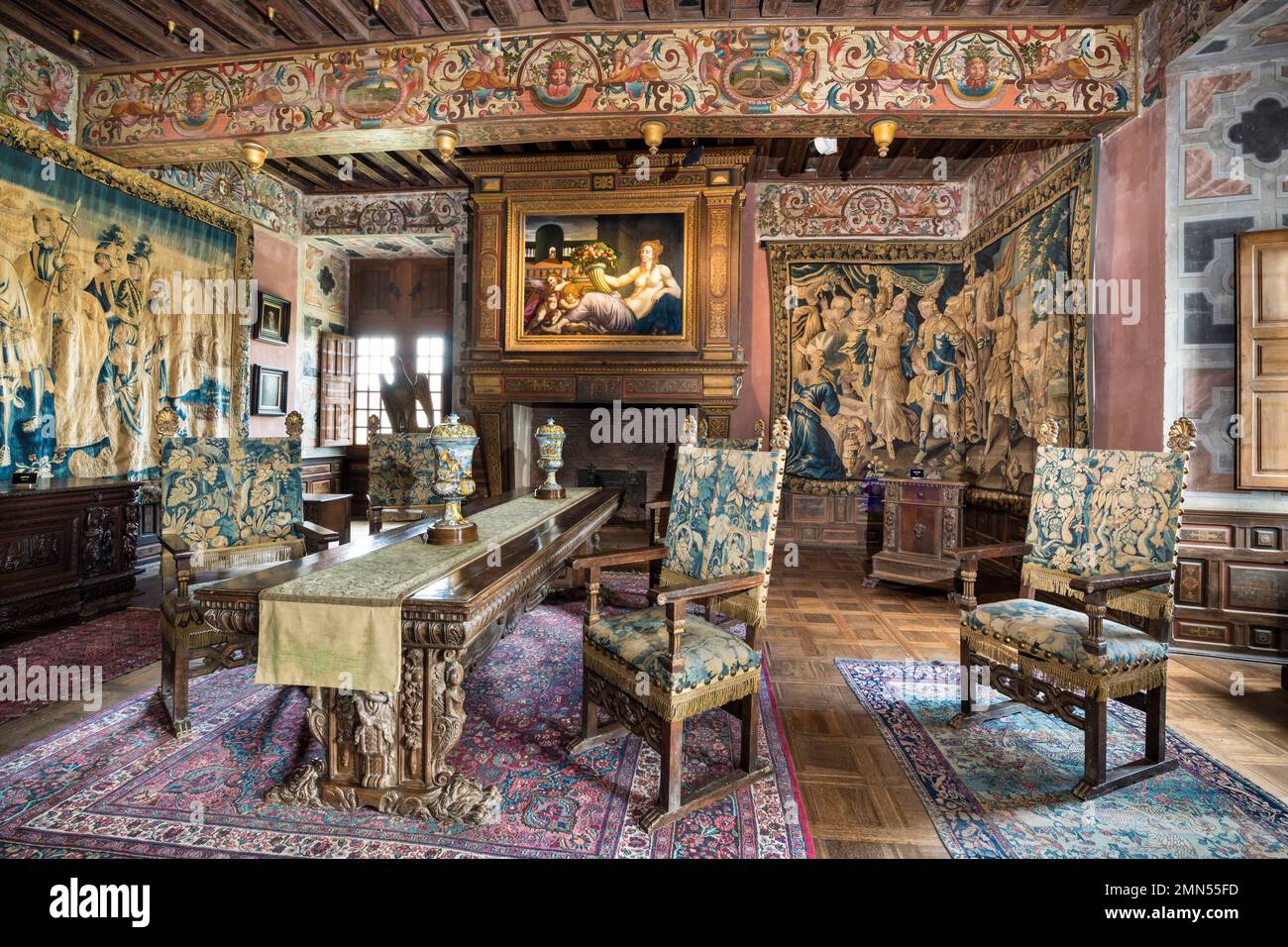 France, Dordogne, Périgord Vert, Bourdeilles, Bourdeilles castle