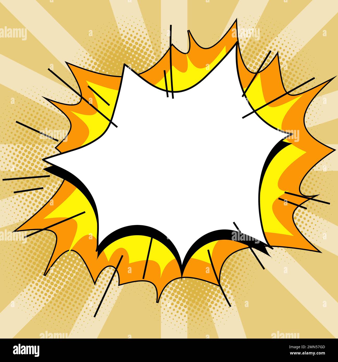Comics Design Frames. Photo Frame Set With Explosion Bubbles For Add ...