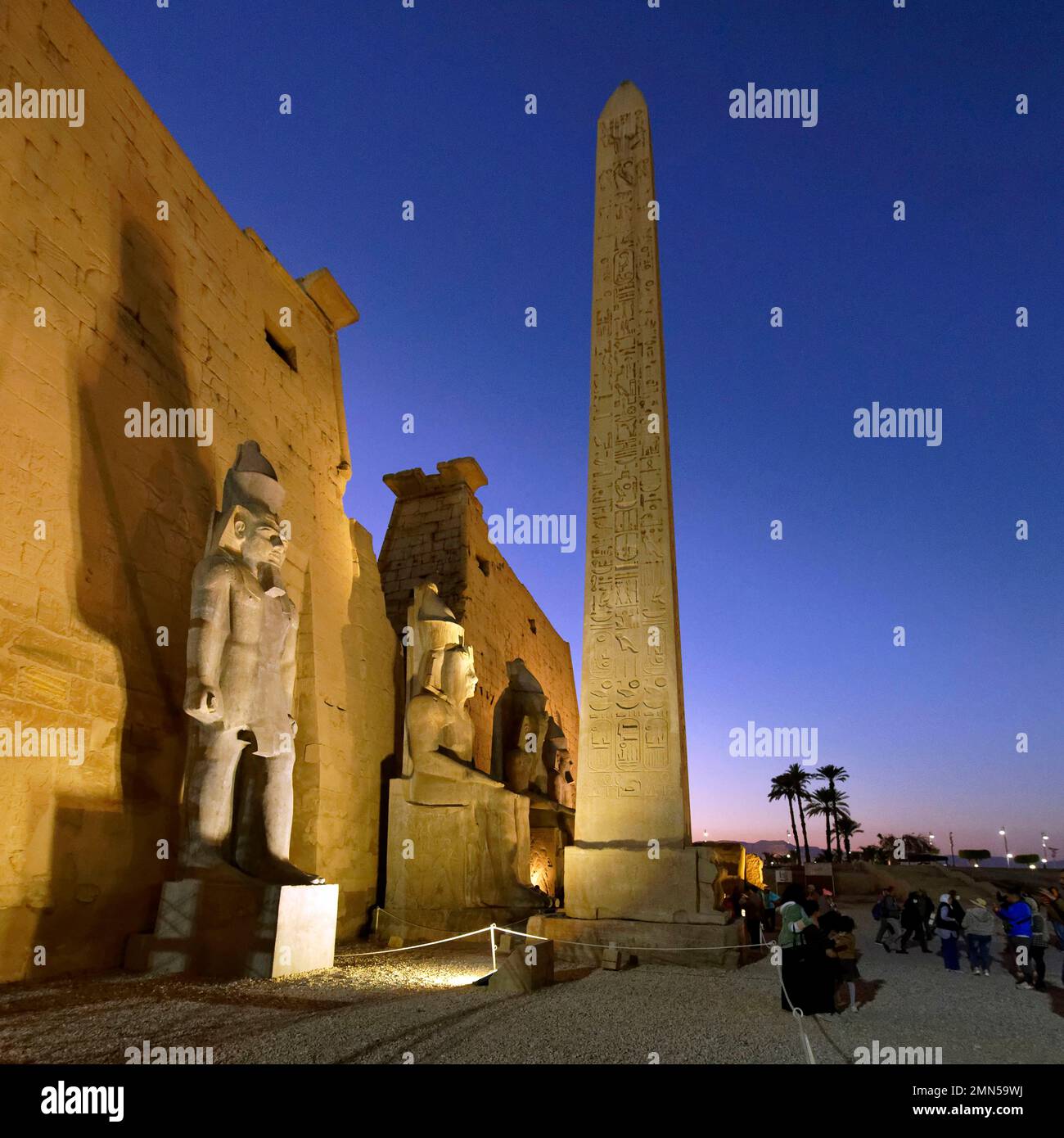 Egypt, Upper Egypt, Nile Valley, Luxor, the Luxor temple listed as