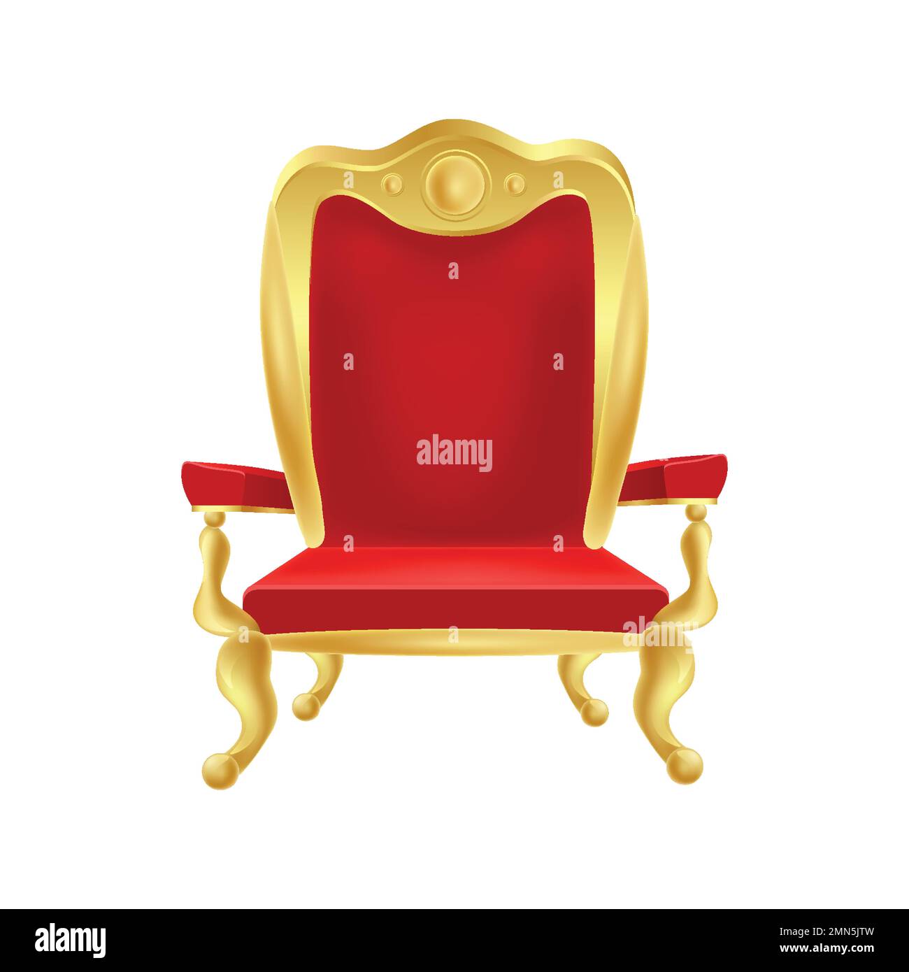 Red gold throne Cut Out Stock Images & Pictures - Alamy