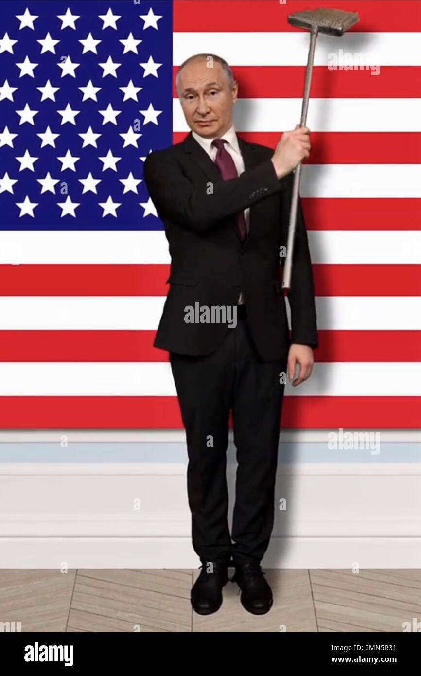 Putin Version Putin's impersonator, humorous version Stock Photo - Alamy