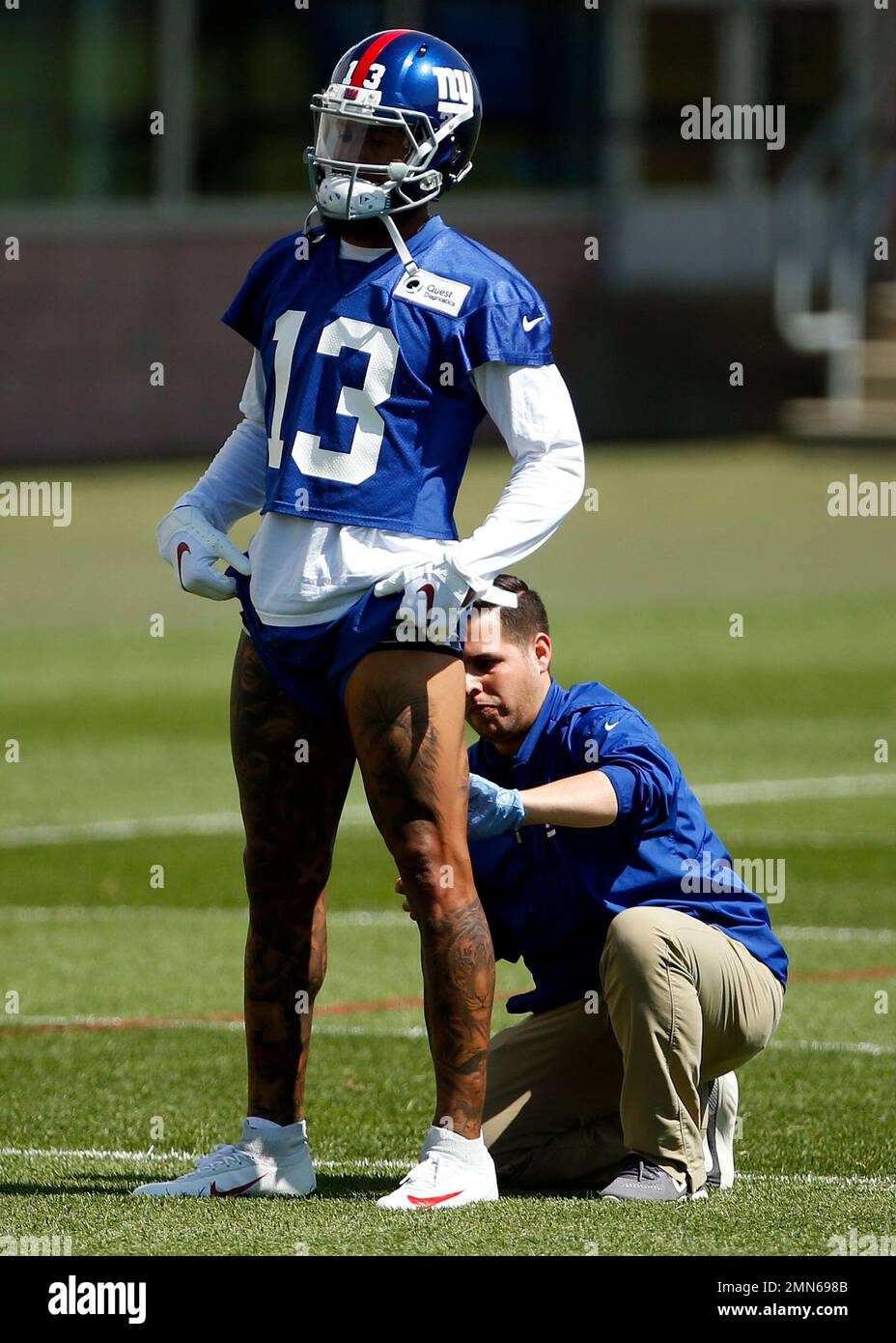 New York Giants Wide Receiver Odell Beckham (13) During The Team's NFL ...