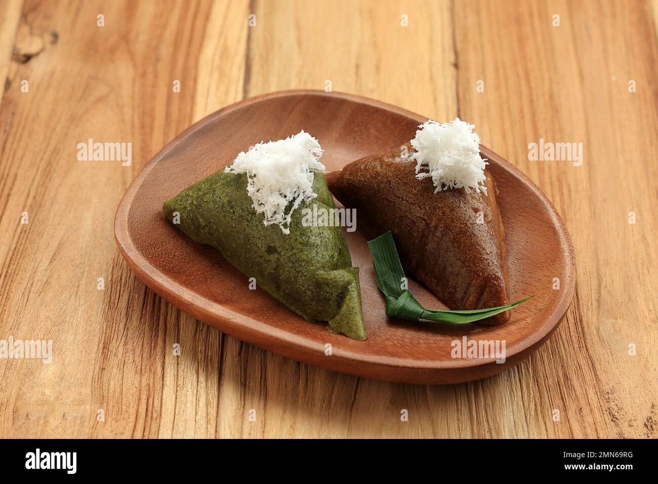 Apang Panas Bugis with Pandan and Palm Sugar Flavor. Steamed Cake Made