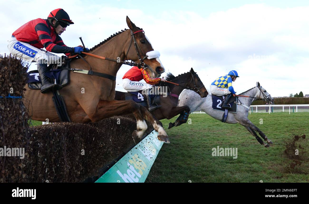 Upton Road and Tom Scudamore (left), Franco d'Aunou and Charlie Deutsch