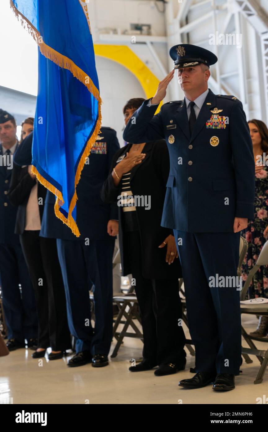 U.S. Air Force Col. David Fazenbaker, commander of the 62d Airlift Wing ...
