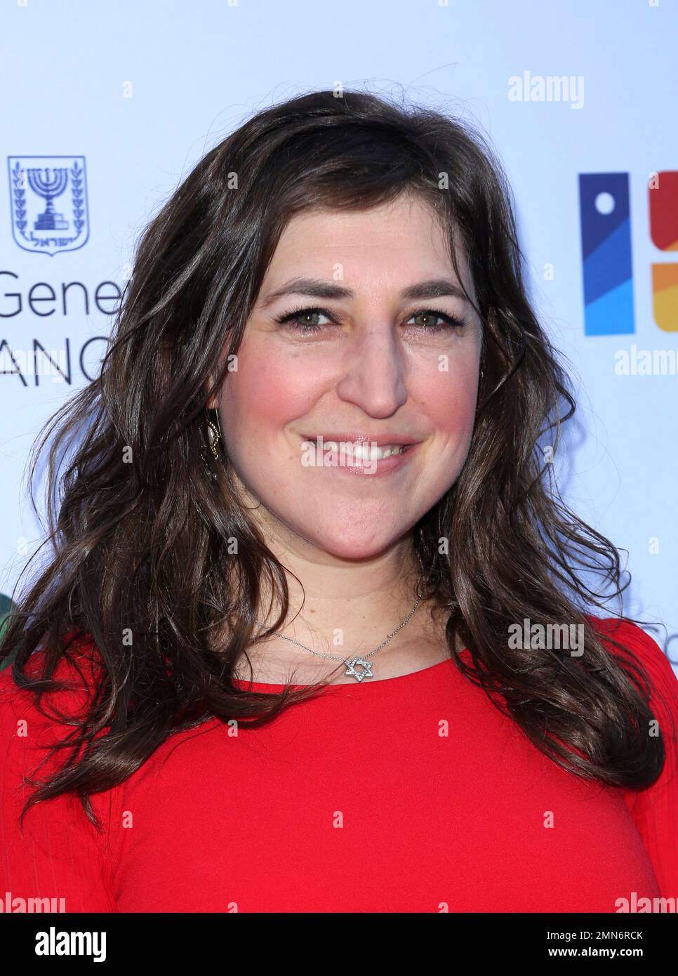 Mayim Bialik arrives at the Israeli Consulate in LA event to Celebrate
