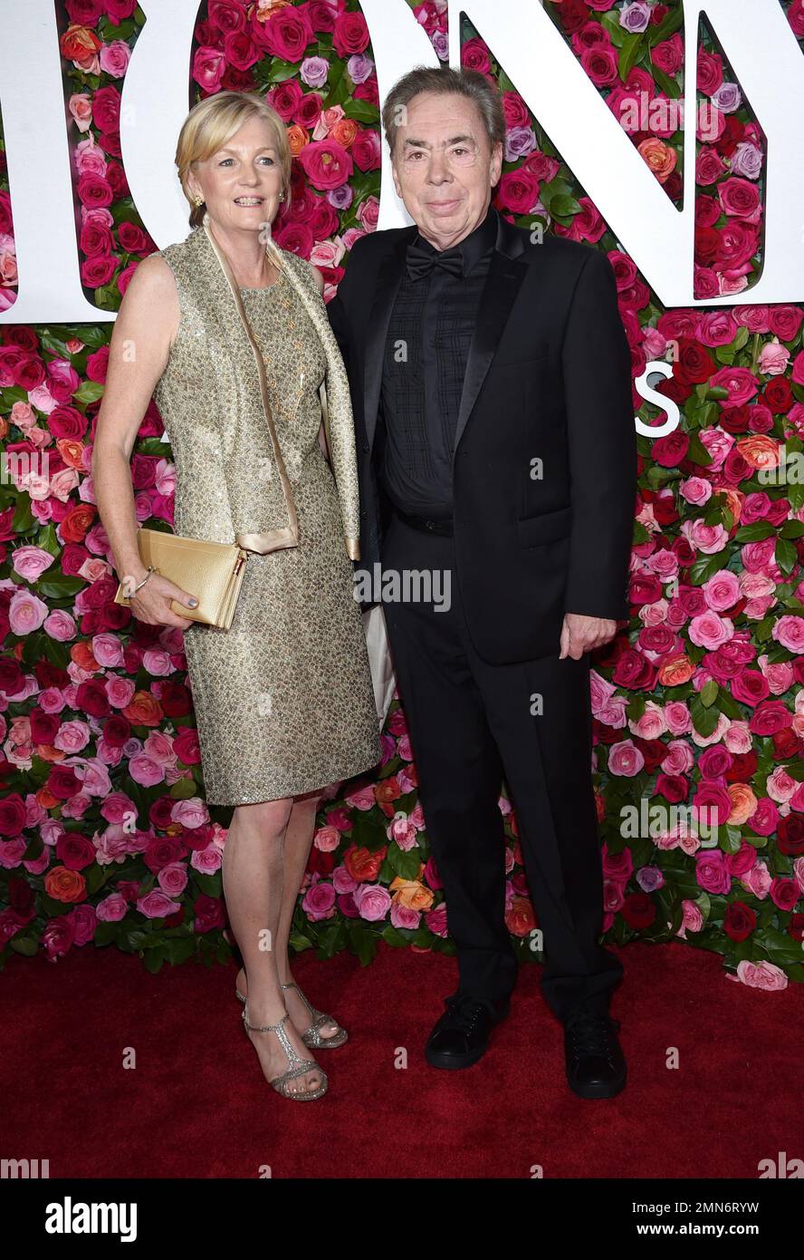 Madeleine Gurdon, left, and Andrew Lloyd ber arrive at the 72nd