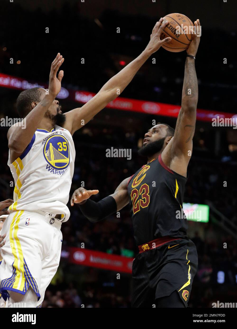 lebron james blocking a shot