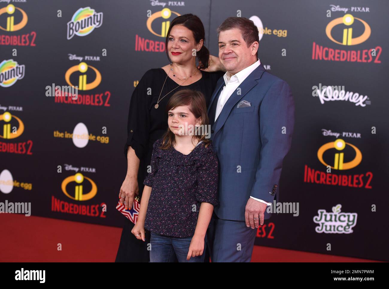 Patton Oswalt, from right, daughter Alice Rigney Oswalt and Meredith(01)