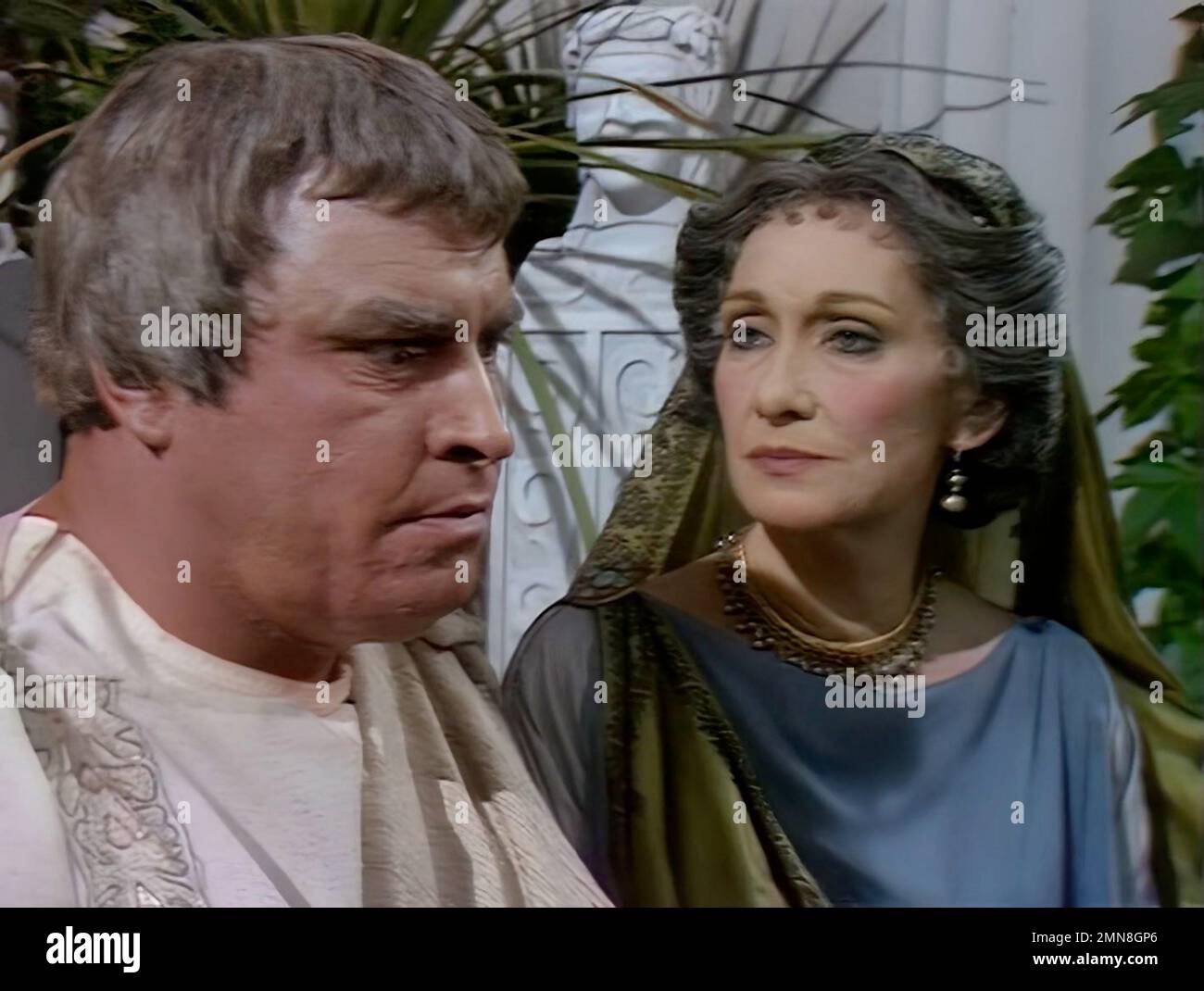 London.UK. Brian Blessed (as Augustus) and Sian Phillips (as Livia) in ...