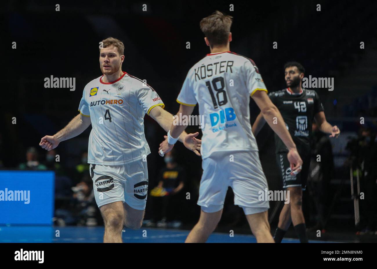 Johannes Golla of Germany during the IHF Men's World Championship 2023, placement matches 5-8, Handball match between Germany and Egypt on January 27, 2023 at Tele2 Arena in Stockholm, Sweden - Photo Laurent Lairys / ABACAPRESS.COM Stock Photo