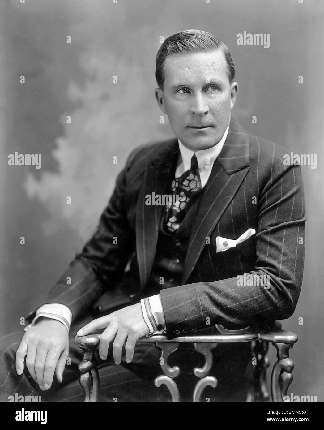 Portrait of the Anglo-Irish American film director and actor, William Desmond Taylor (1872-1922) by Albert Witzel (1879–1929), 1917 Stock Photo