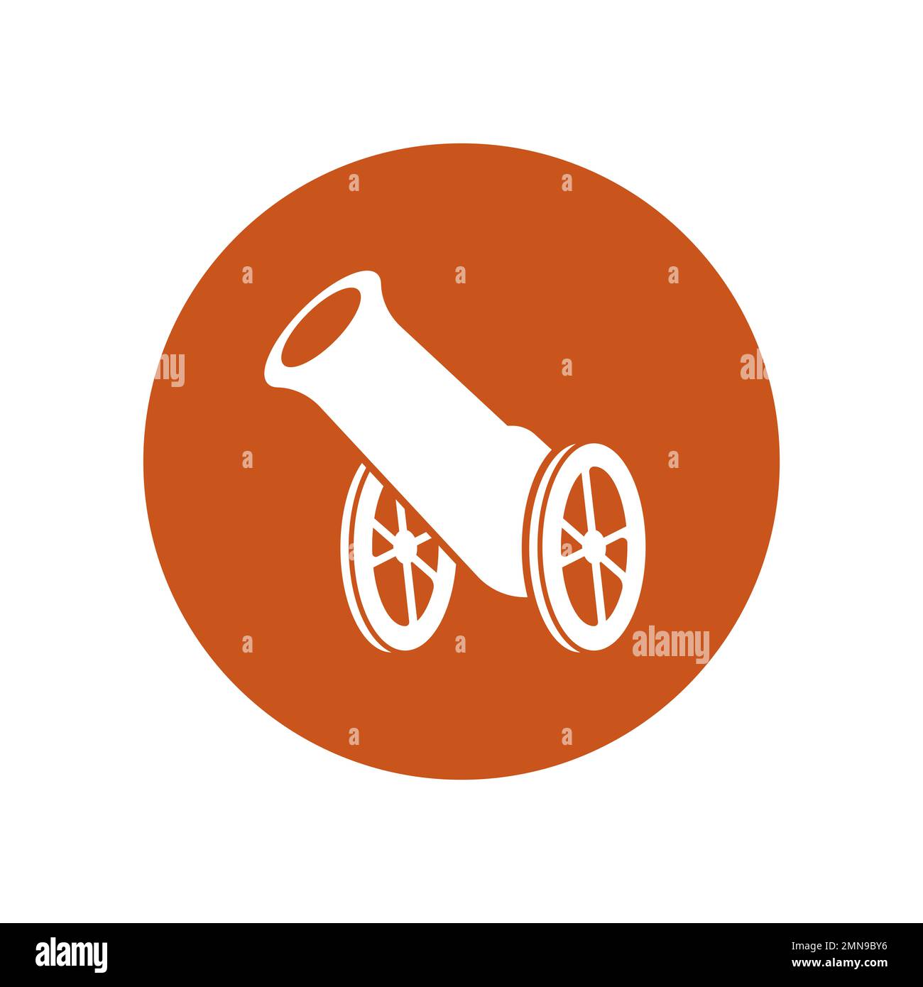 old cannon icon. vector illustration logo design Stock Photo - Alamy