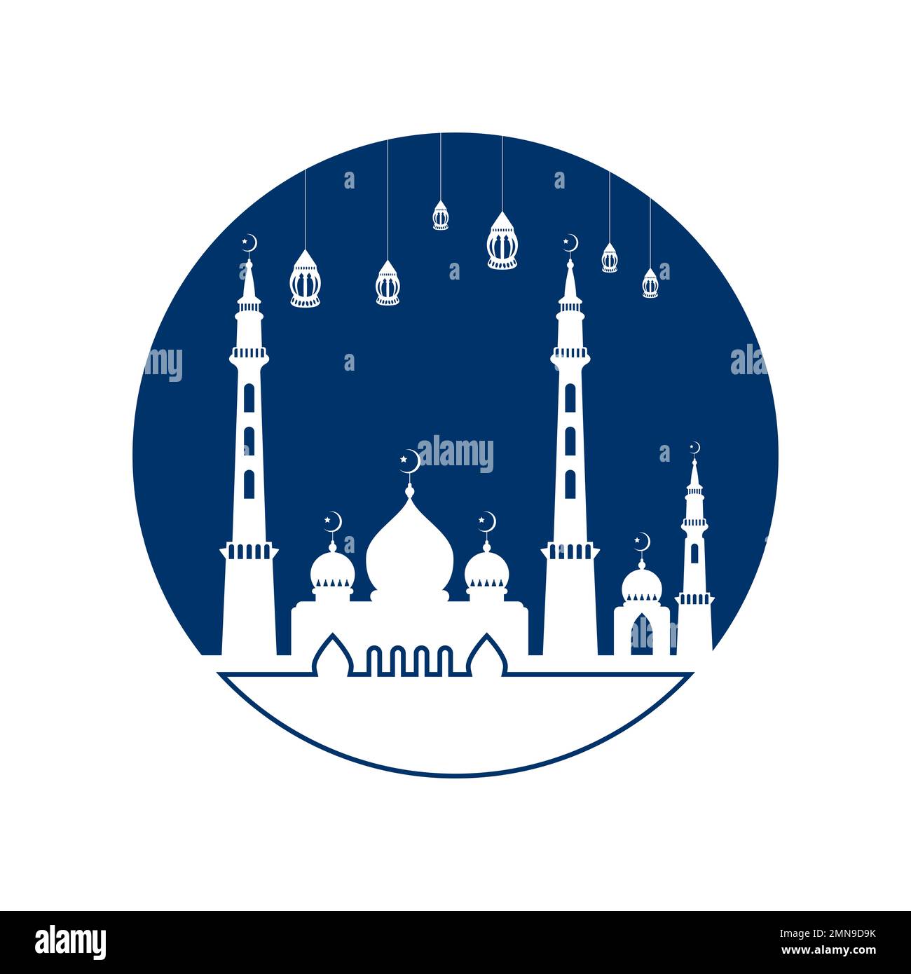 mosque vector logo,illustration symbol design template. Stock Photo
