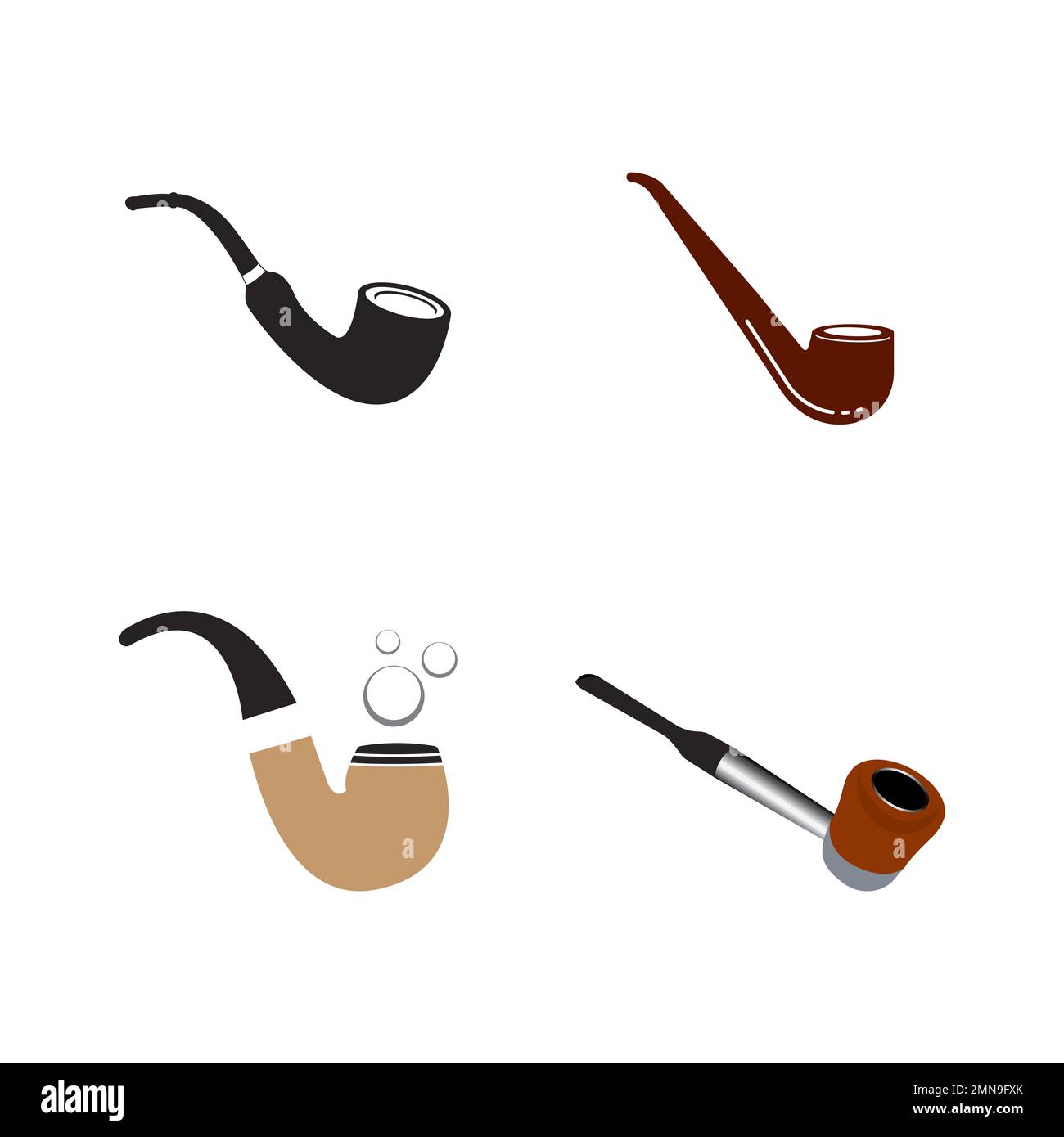 Smoking pipe icon vector,illustration logo design template Stock Photo