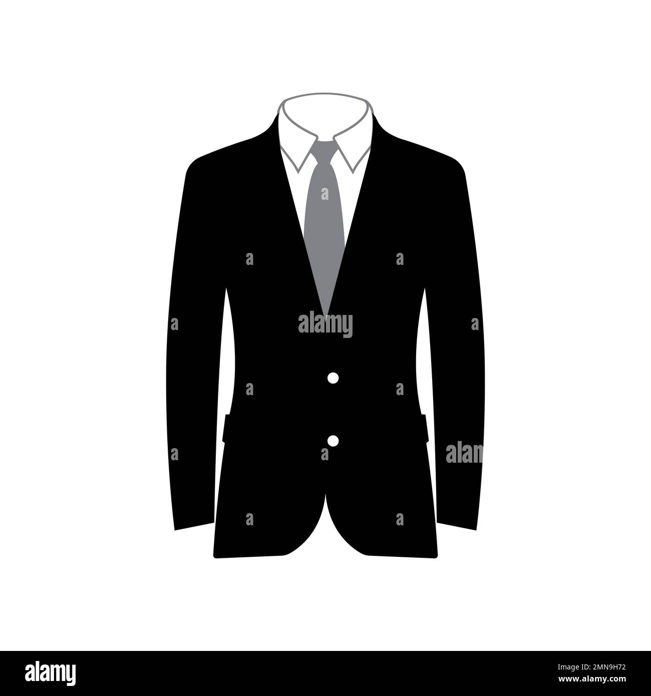 office suit clothes icon, vector illustration design template Stock ...