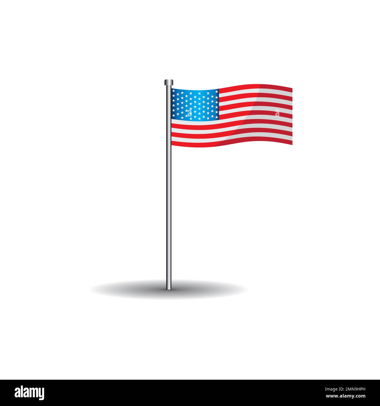 American flag icon,vector illustration symbol design. Stock Photo