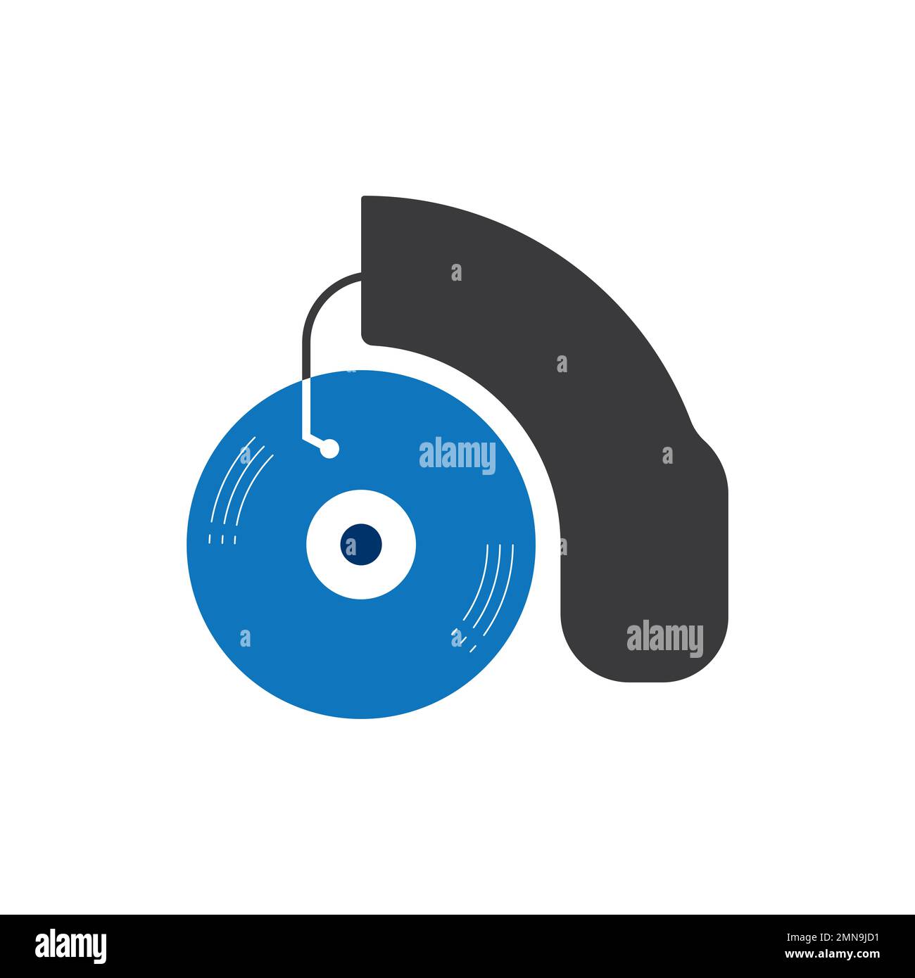 Vinyl disk record music logo vector icon illustration design Stock ...