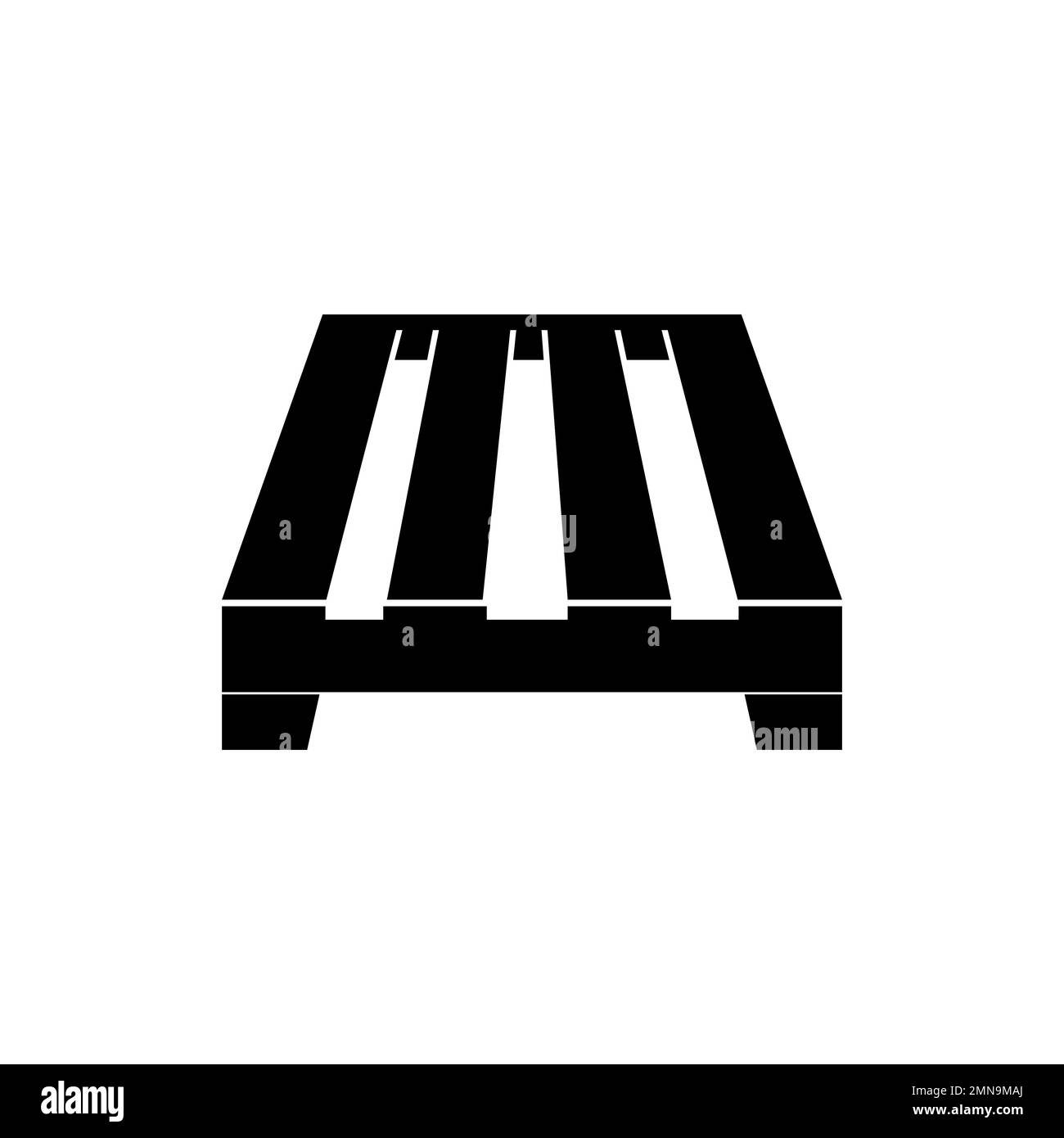 wooden pallet vector icon. illustration design logo template Stock