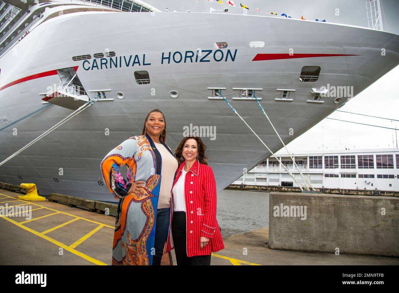 Carnival Horizon Godmother, Queen Latifah, left, and Carnival Cruise