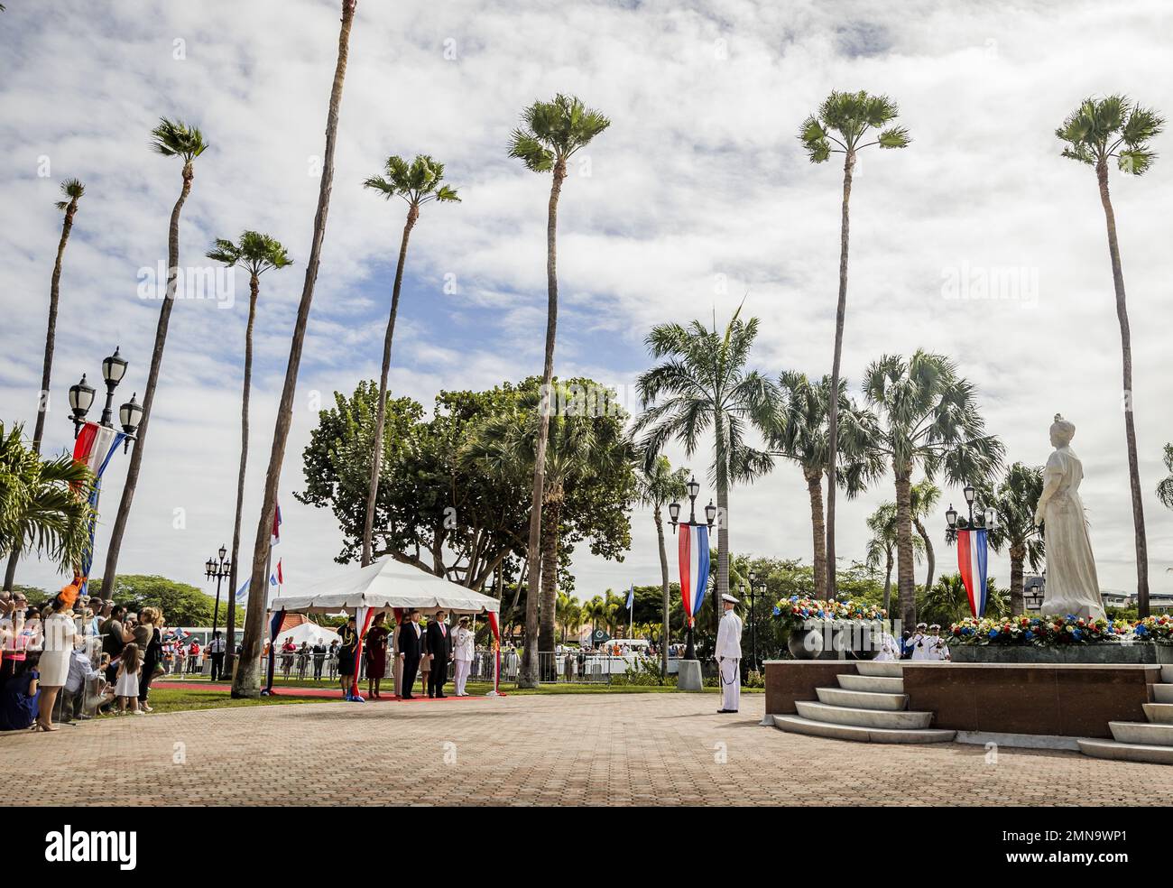 ARUBA - King Willem-Alexander, Queen Maxima and Princess Amalia during 