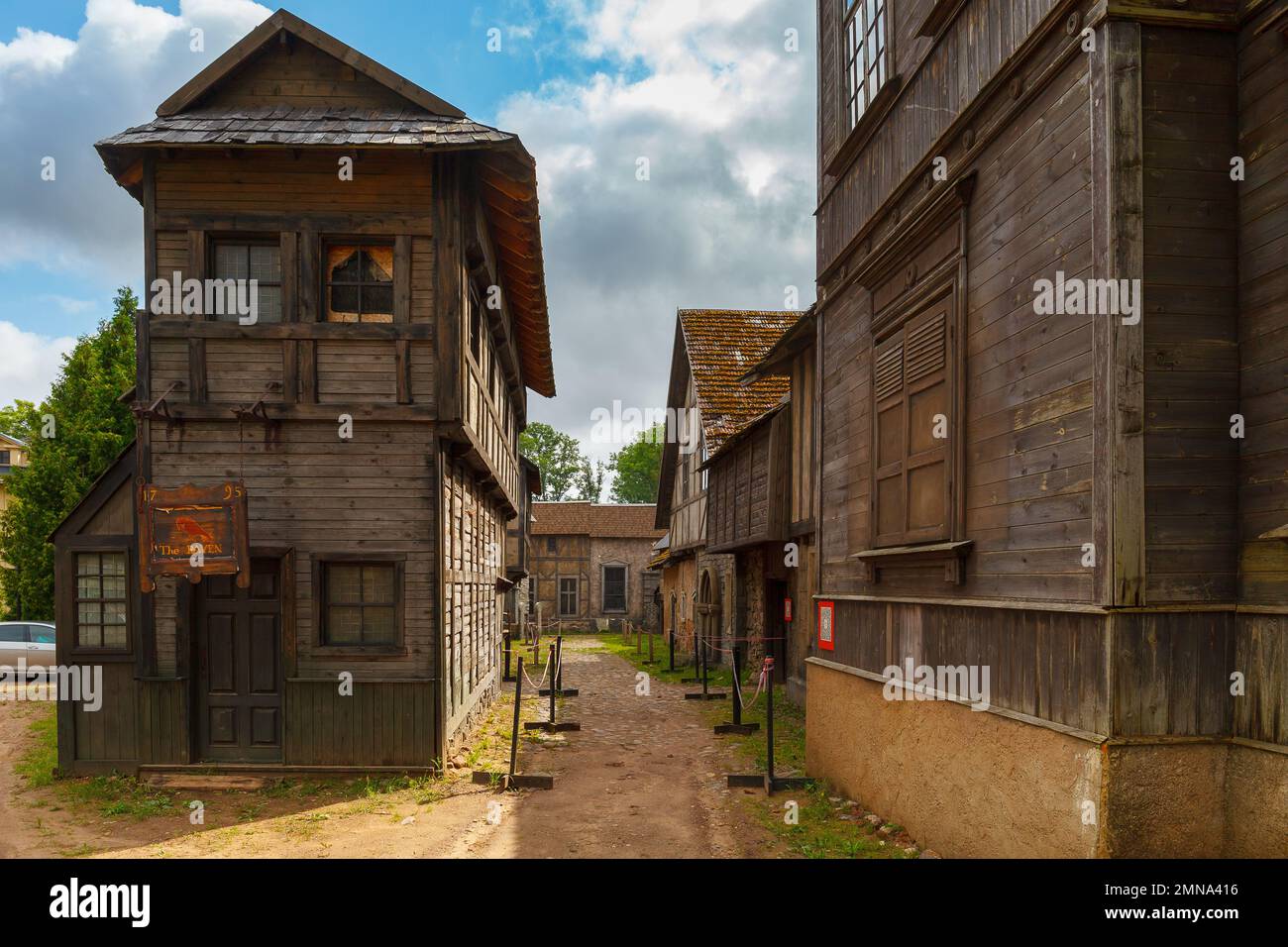 CINEVILLA, LATVIA JULY 28, 2022 Open air museum and the place with