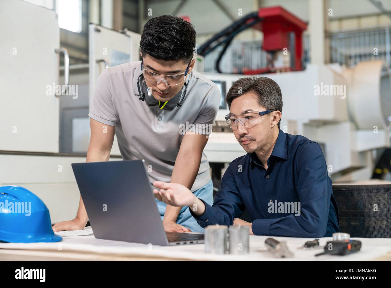It technicians laptop of colleague hi-res stock photography and images ...