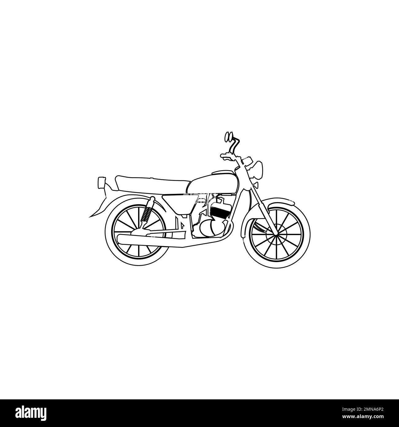 motorbike icon vector,illustration logo design template. Stock Photo
