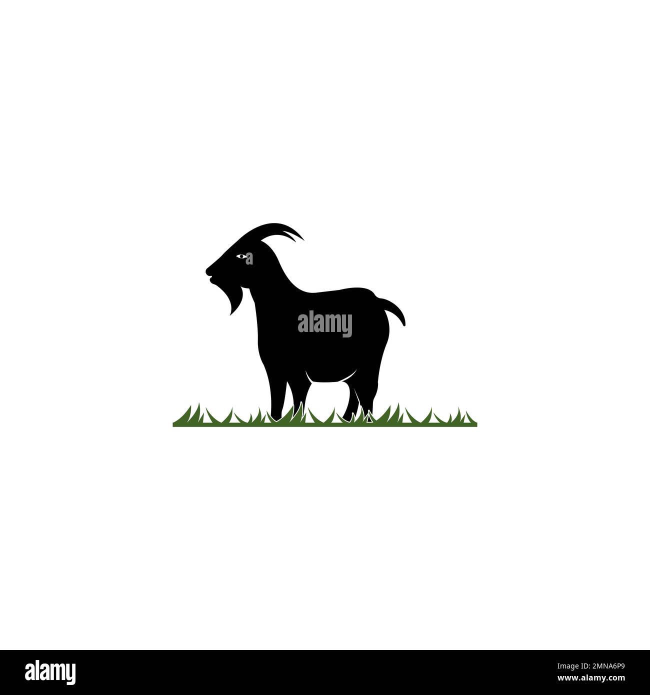 Goat Logo Vector Illustration Design Template Stock Photo Alamy