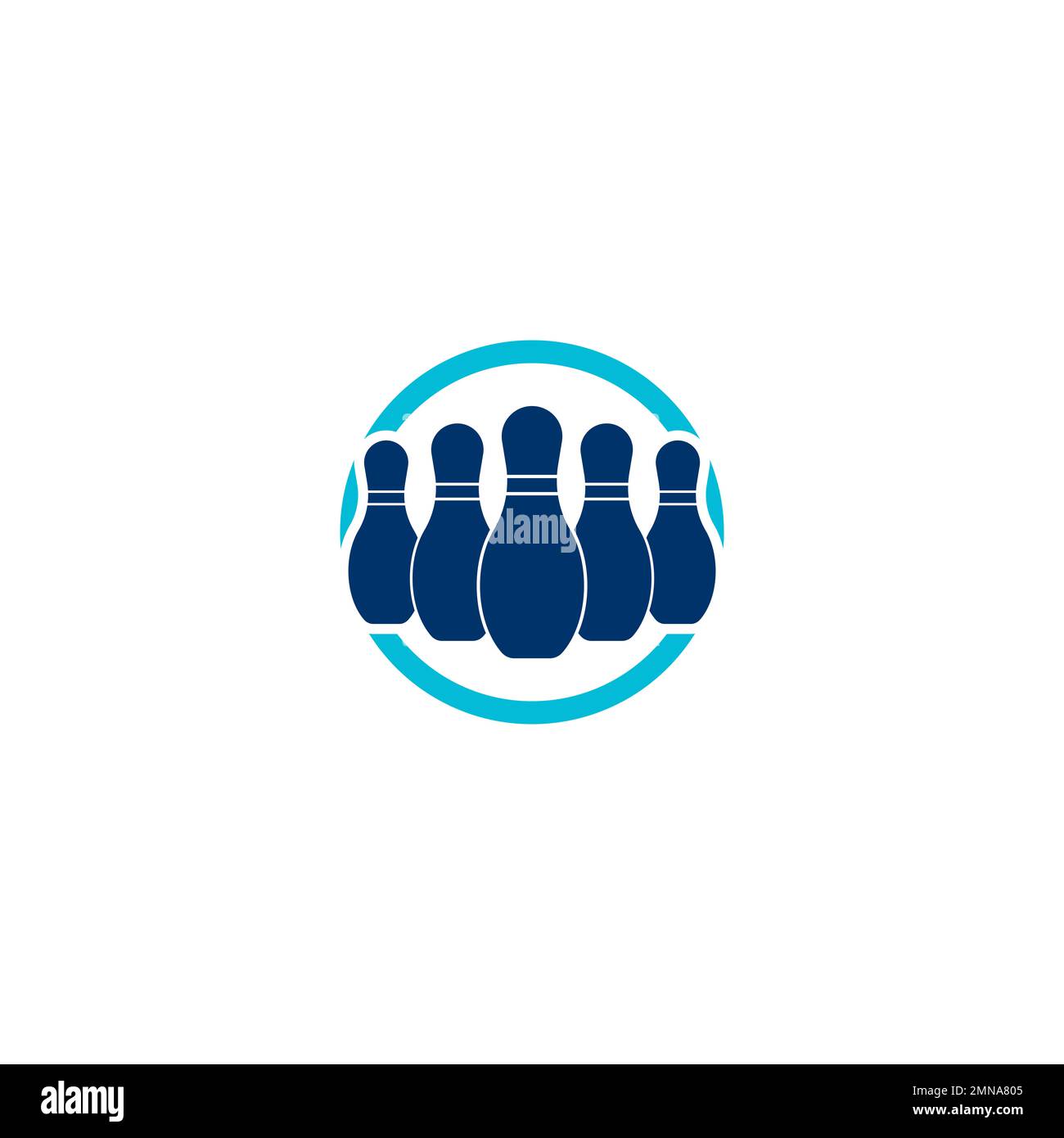 bowling logo vector illustration design template Stock Photo Alamy