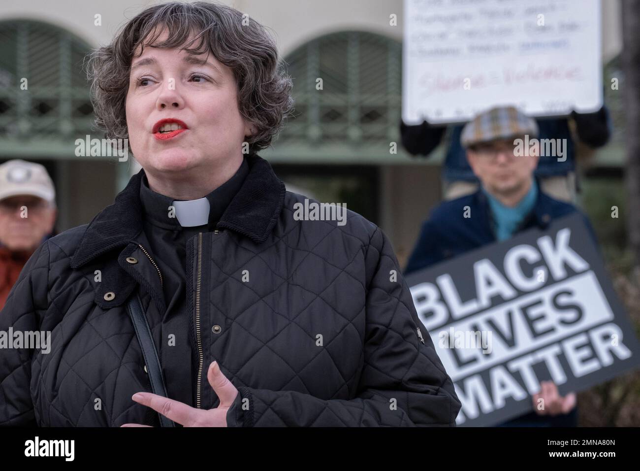 January 29, 2023 At Escondido’s city hall activists for the North