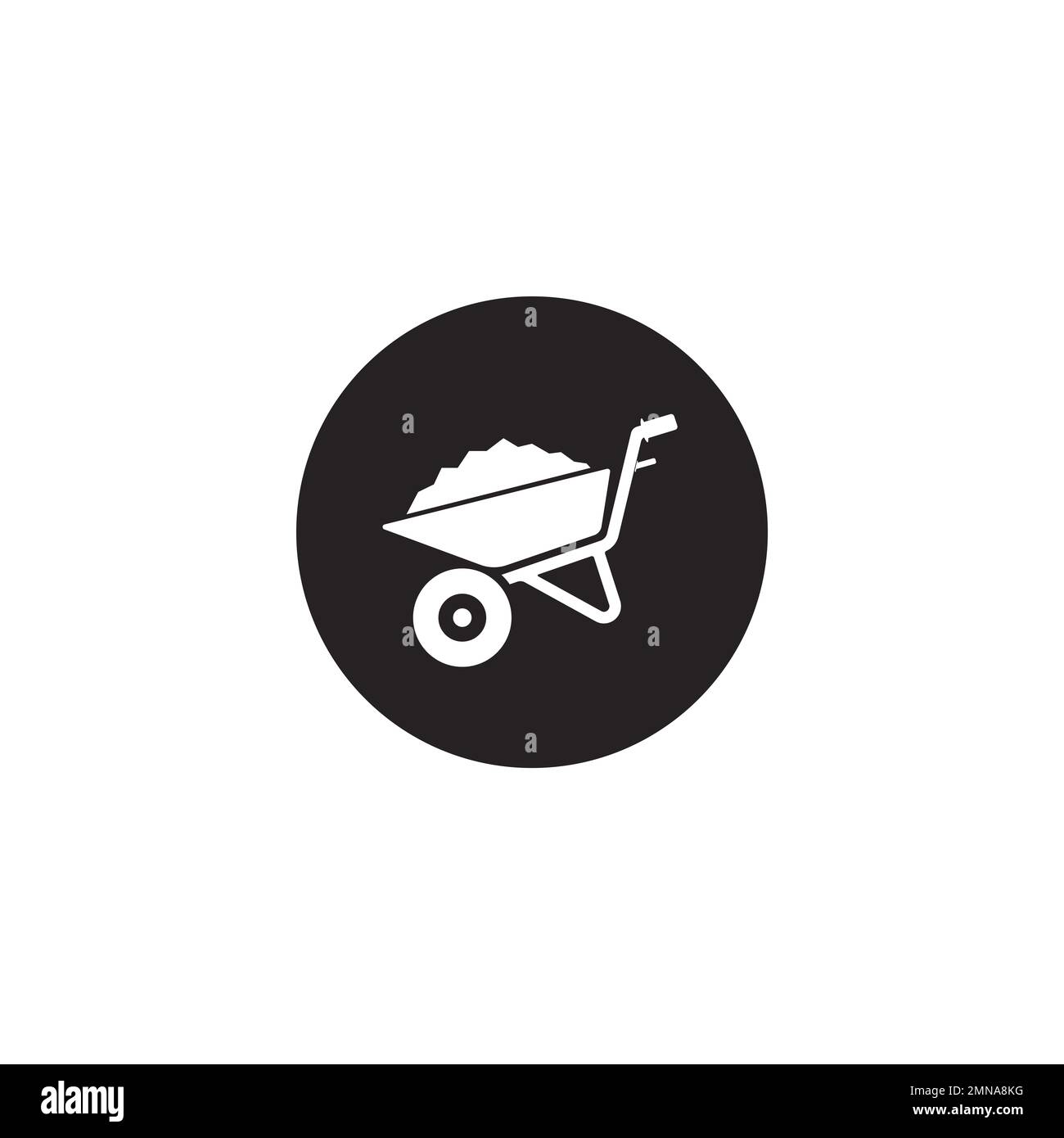 wheelbarrow vector icon,illustration logo design Stock Photo Alamy