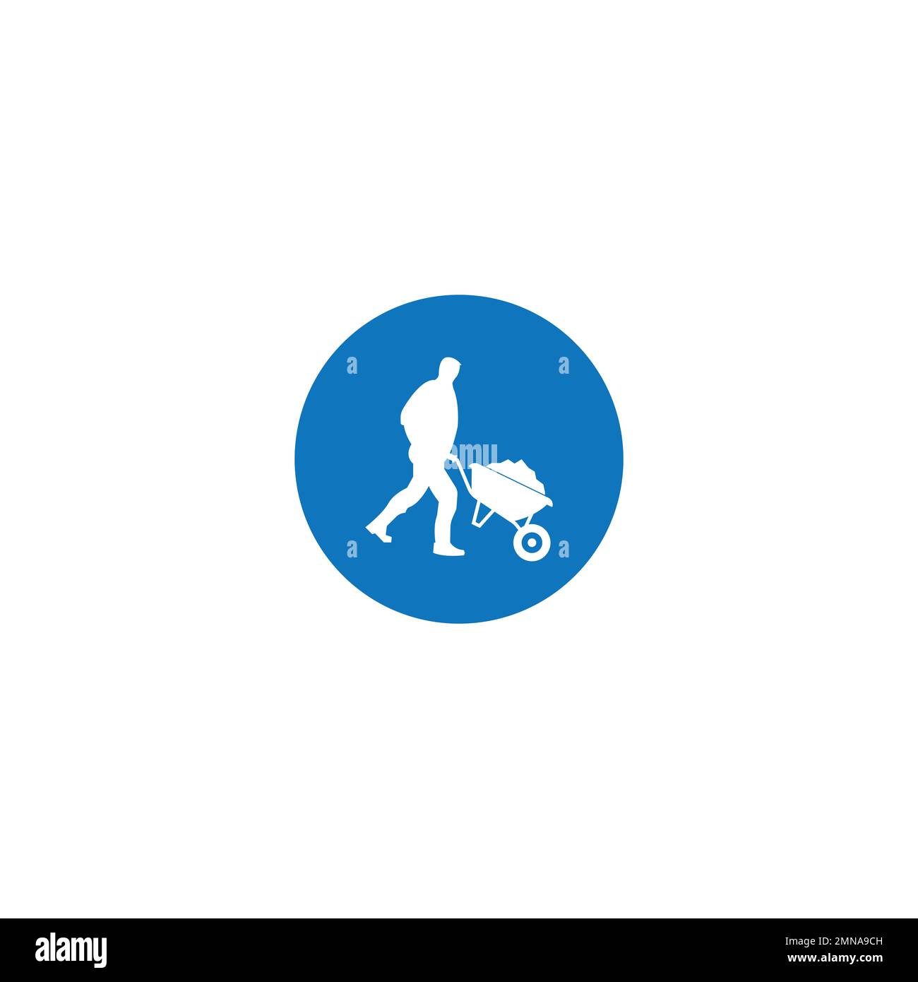 wheelbarrow vector icon,illustration logo design Stock Photo Alamy