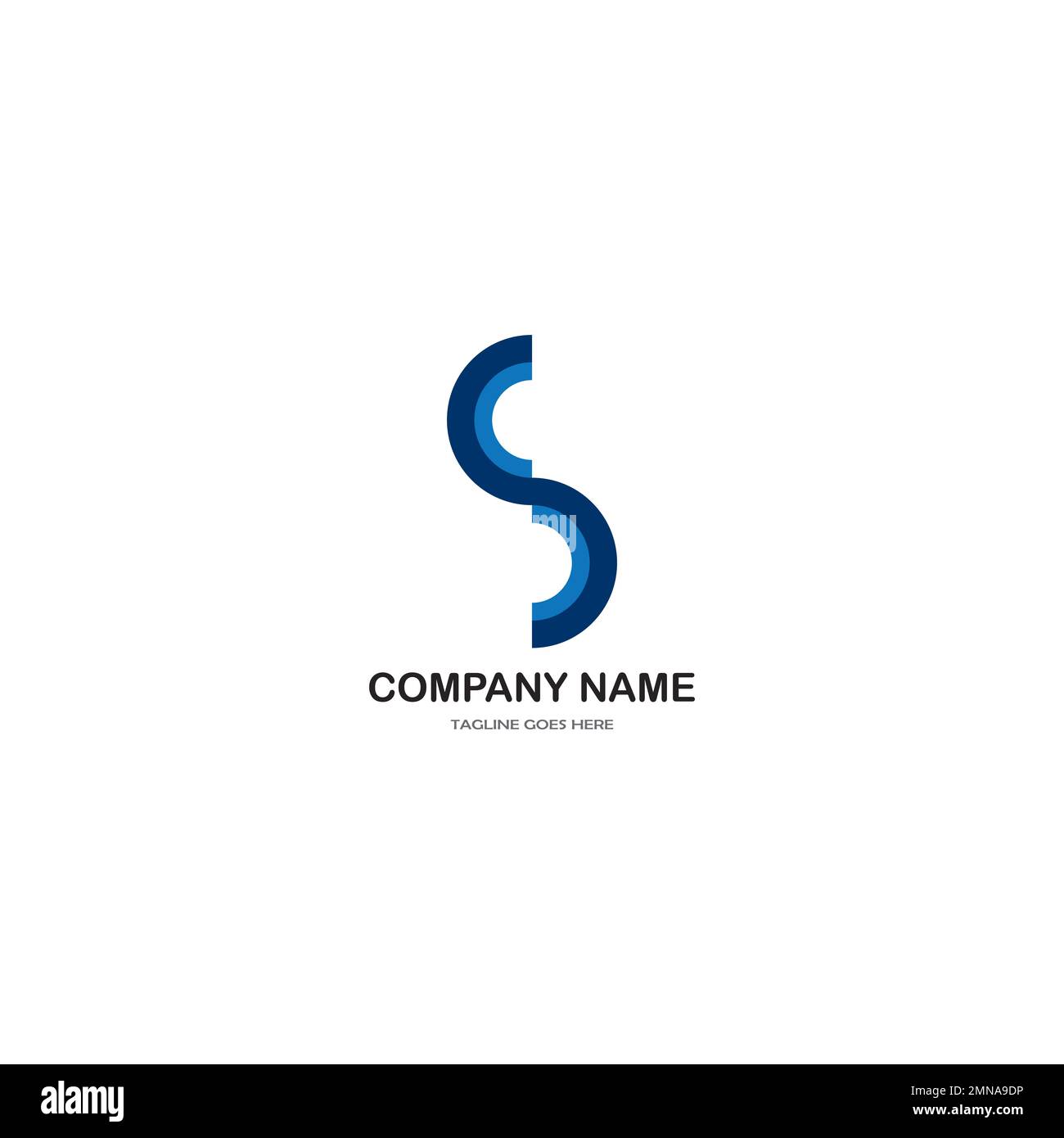 letter S . logo vector concept design template Stock Photo