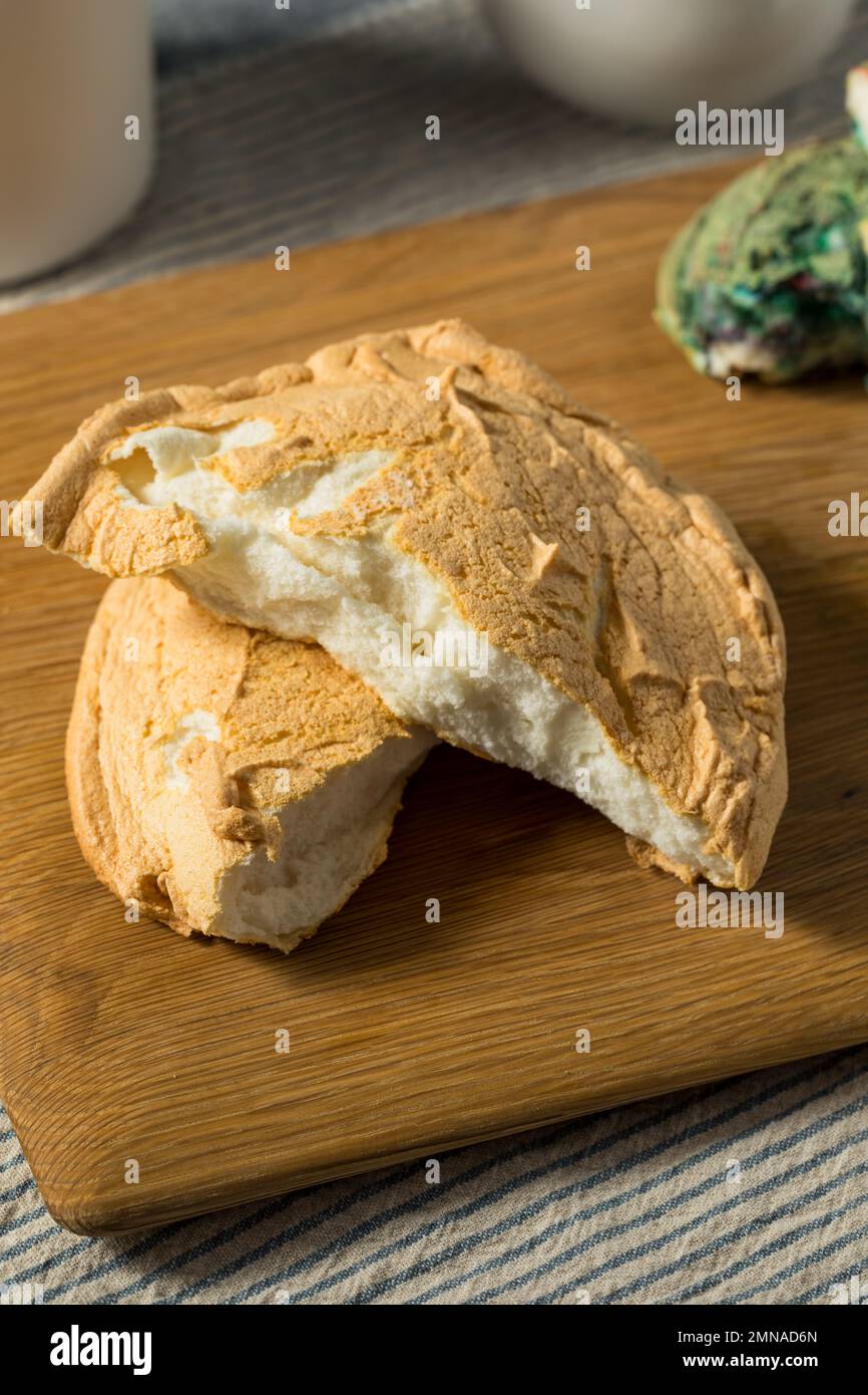 Trendy Homemade Cloud Bread Snack Made with Egg Whites Stock Photo Alamy